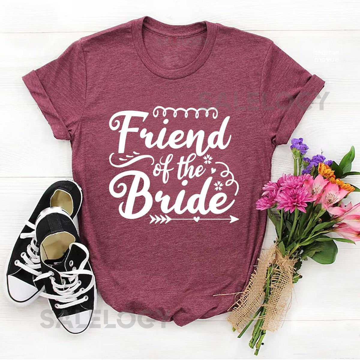 Friend of the Bride T-Shirt - Customized Graphic Unisex Tee - Casual Wear - Bestfriends - Strong Connection -Wedding Party -Comfortable Fit_344