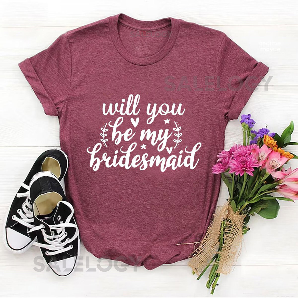 Will You Be My Bridesmaid T-Shirt - Customized Graphic Girls Tee - Proposal Tee - Wedding Celebrations - Bridal Shower -Bestfriends For Life_1203