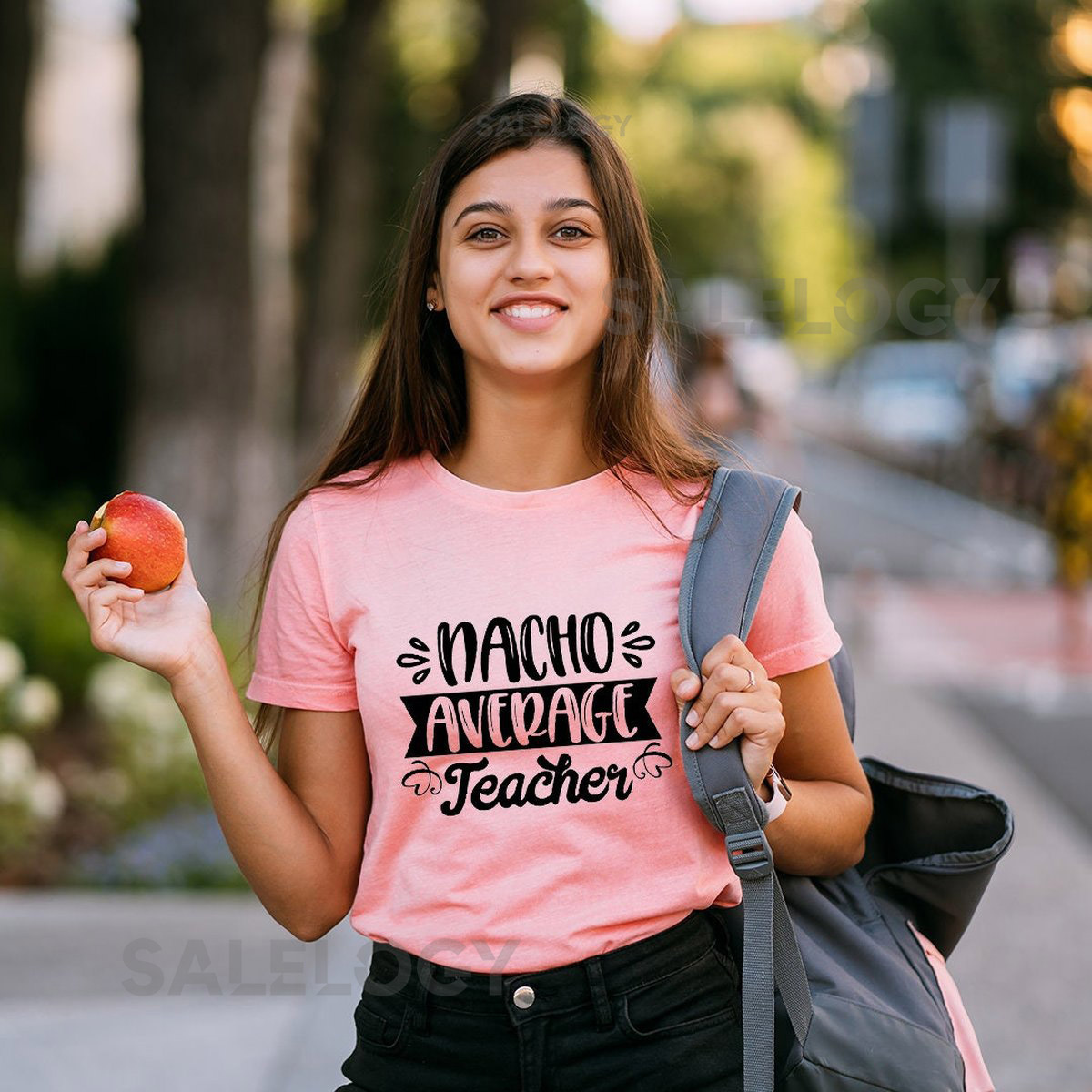 Nacho Average Teacher T-Shirt - Customized Graphic Unisex Tee - Gift For Teacher's Day - Teacher Personality Tee - Playful Teacher_751