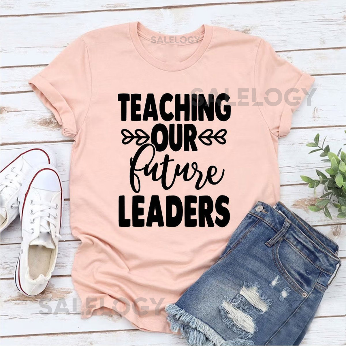 Teaching Our Future Leaders T-Shirt - Customized Graphic Unisex Tee - Education Matters - Teacher Impact - Teacher Dedication - Casual Wear_1031