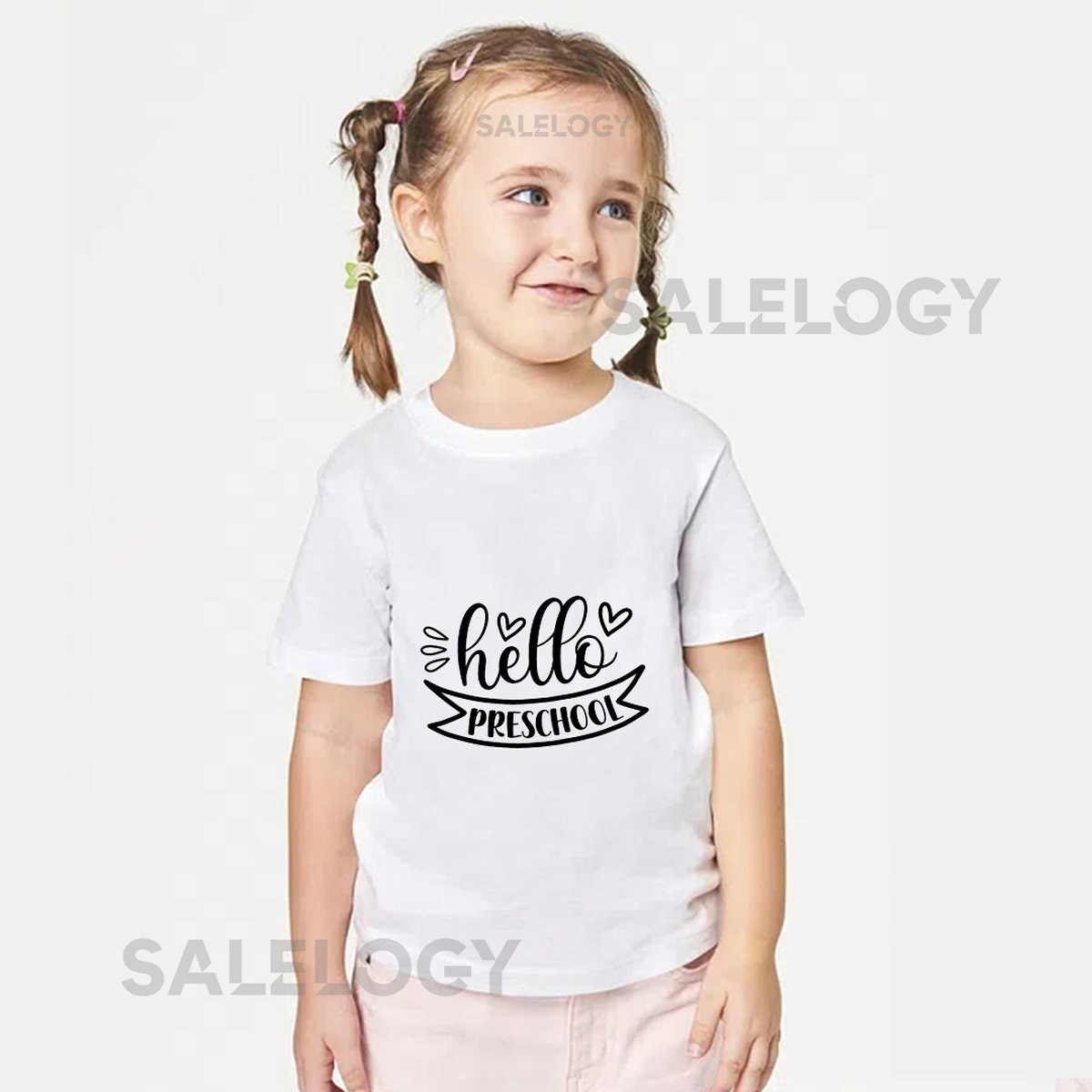 Hello Preschool T-Shirt - Customized Graphic Unisex Tee - First Day Of School Tee - Back To School - Pre-School Life Tee - Summer Vibes_454