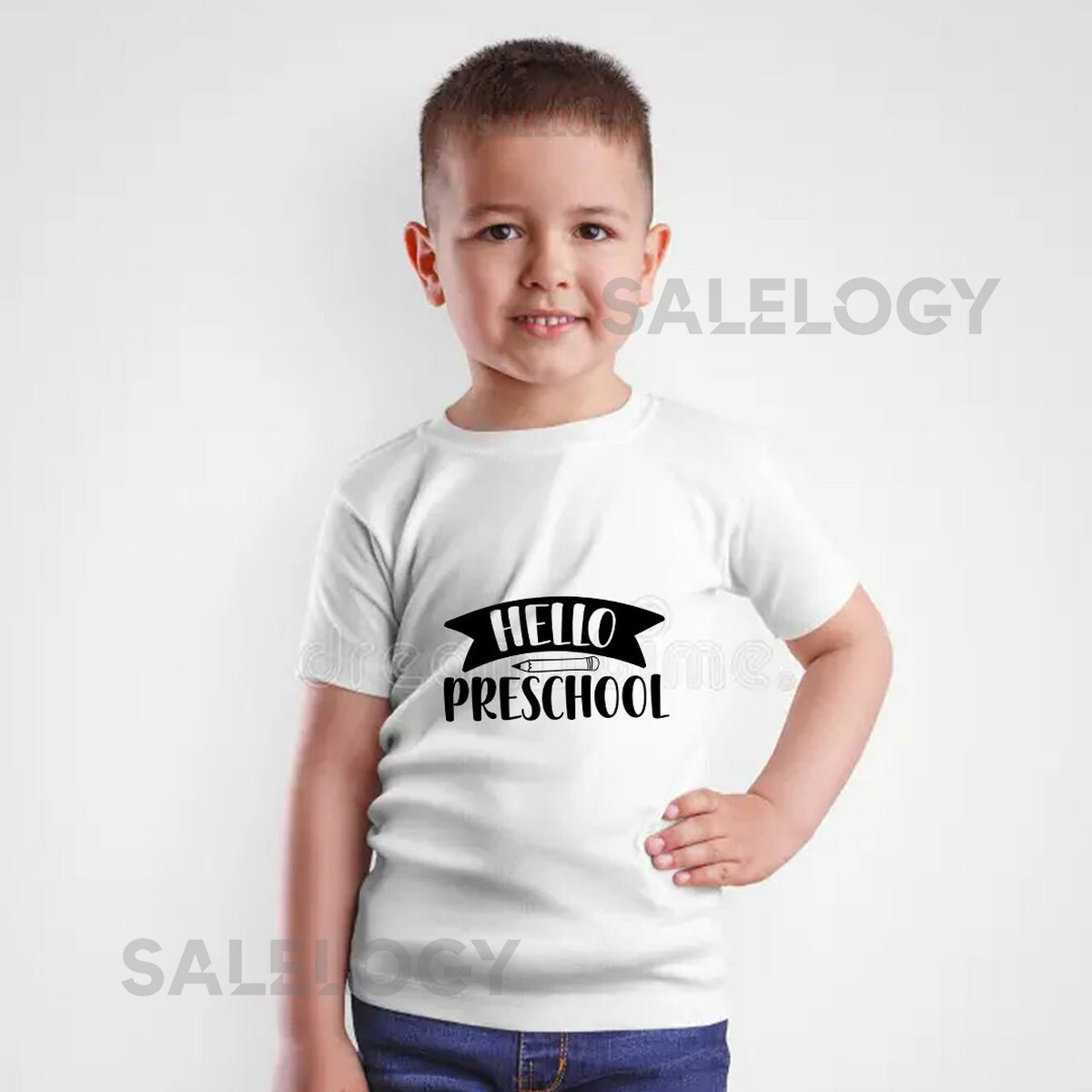 Hello Preschool T-Shirt - Customized Graphic Unisex Tee - First Day Of School Tee - Back To School - Pre-School Life Tee - Summer Vibes_455