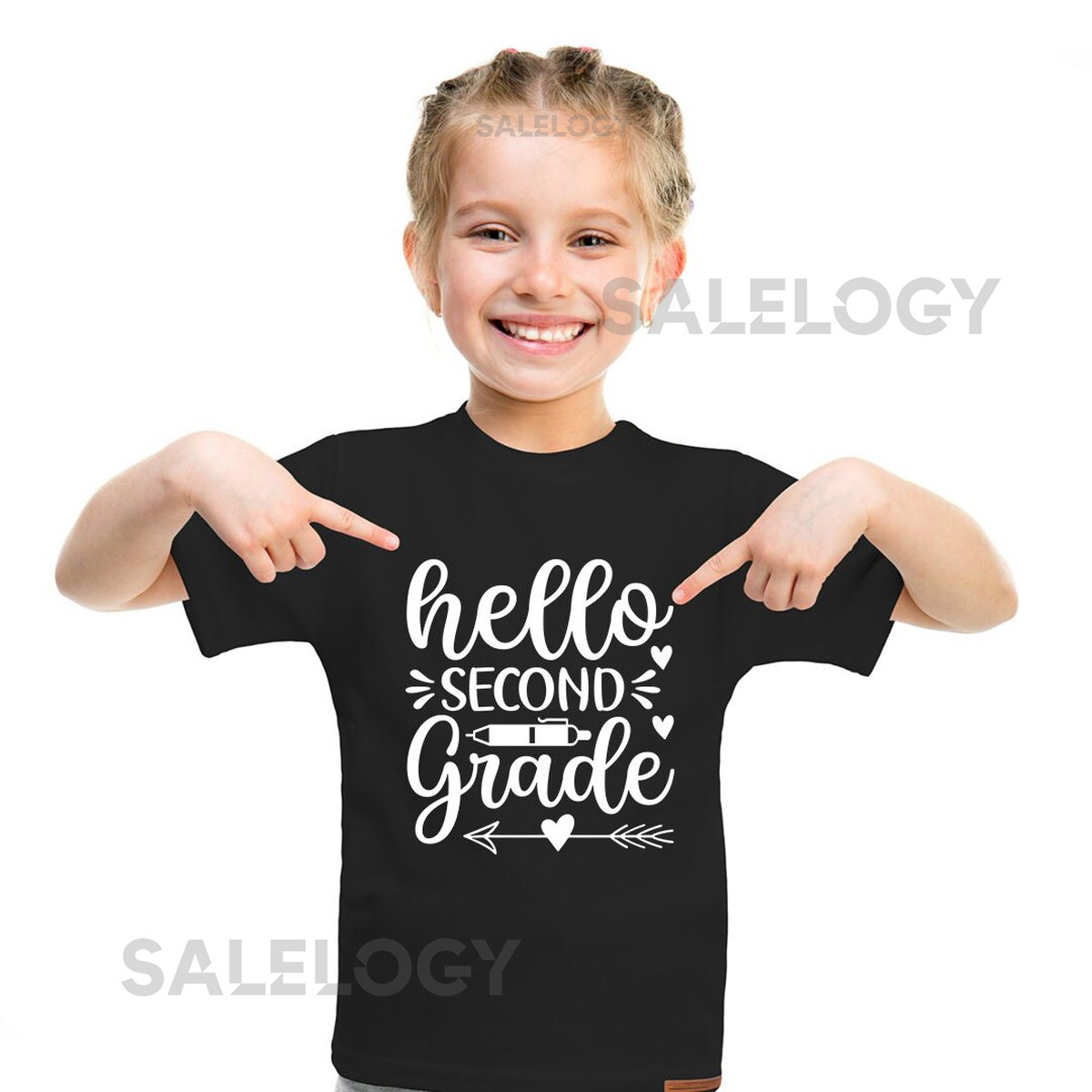 Hello Second Grade T-Shirt -Customized Graphic Unisex Tee -School Life-Milestone Tee -Educational Journey -School Success-New Beginnings_461