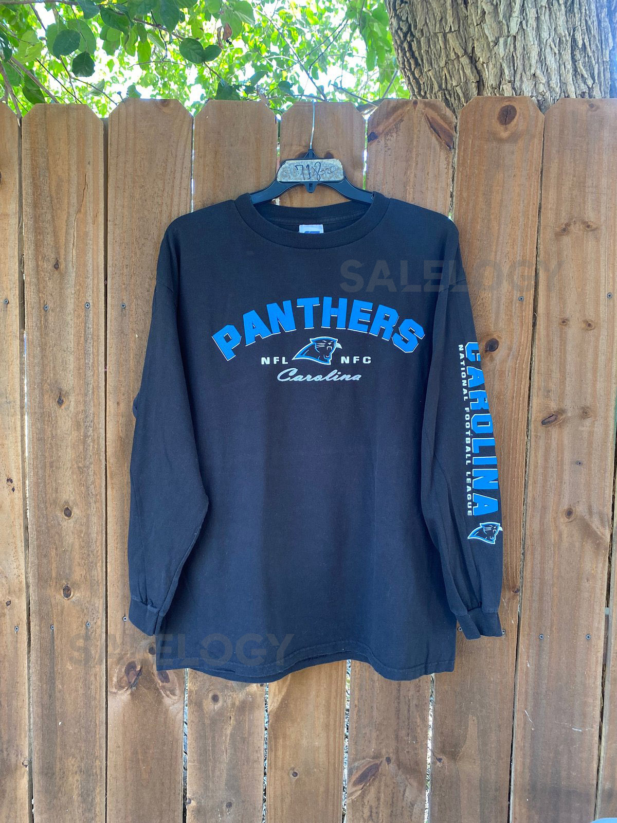 Vintage Y2K Carolina Panthers National Football League Long Sleeves Shirt Size XL_1121