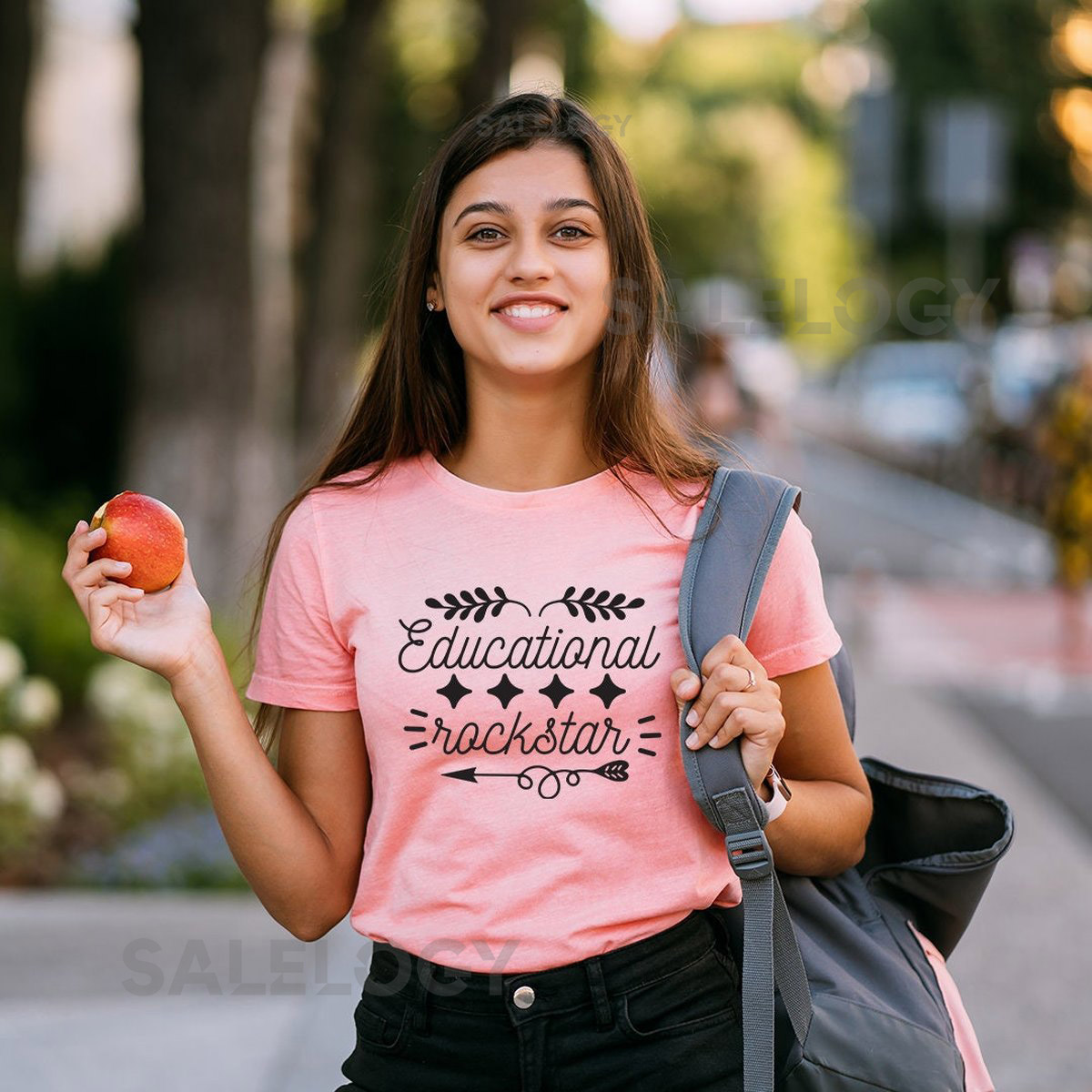 Educational Rockstar T-Shirt - Customized Graphic Unisex Tee - Gift For Teacher's Day - Admiration For Teachers - Teacher Recognition Tee_262