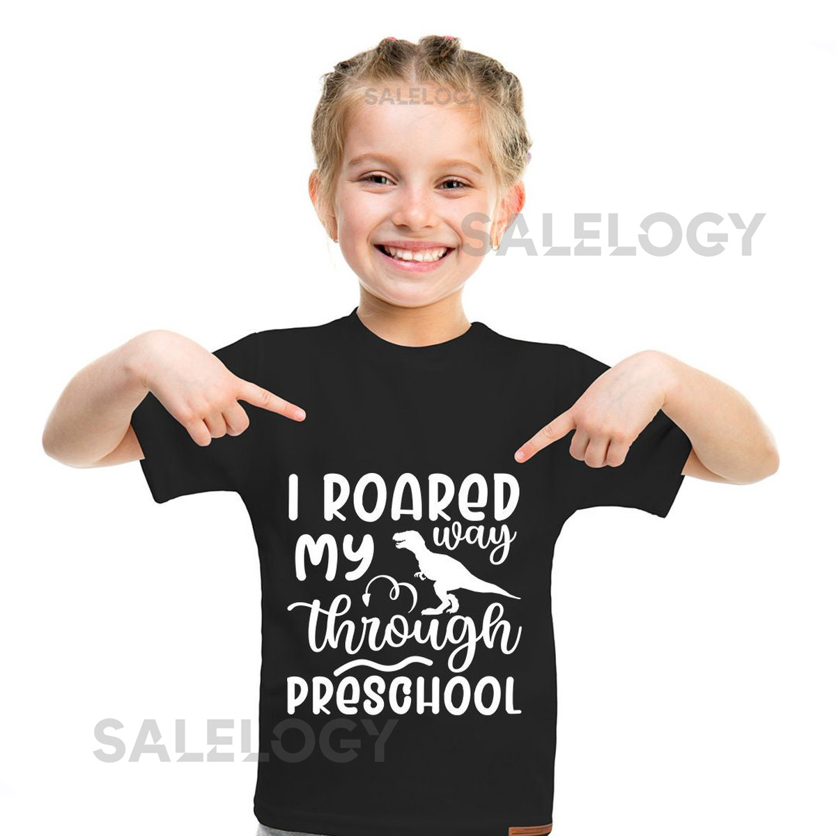 I Roared My Way Through Pre-School T-Shirt - Customized Graphic Unisex Tee - First Day Of School Tee - Back To School - Pre-School Life Tee_529