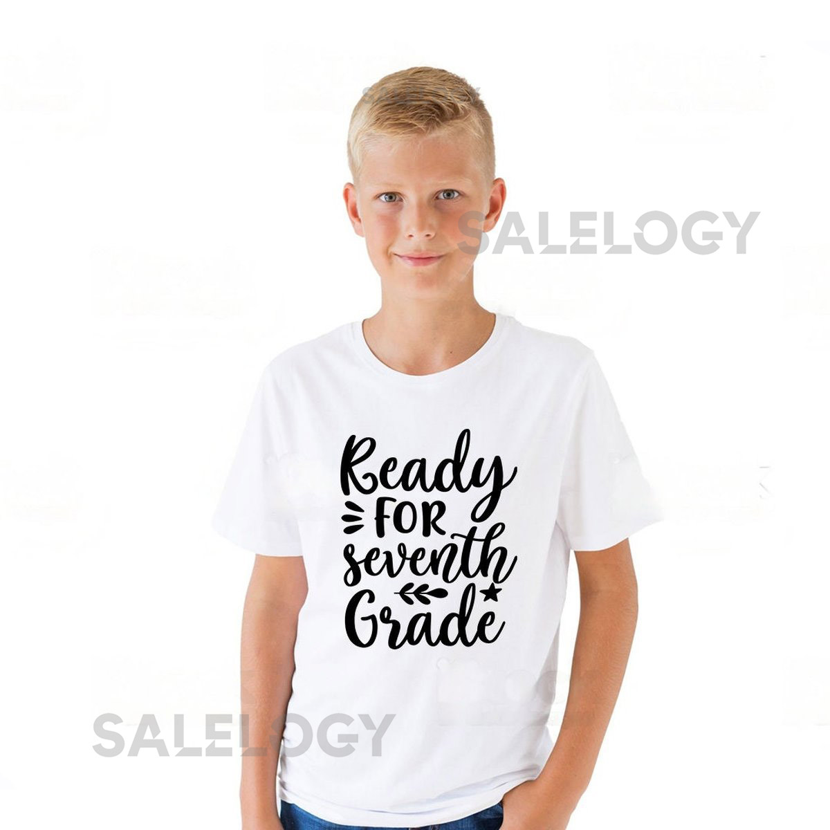 Ready for Seventh Grade T-Shirt - Customized Graphic Unisex Tee - School Memories - School Adventure Tee - School Journey -School Transition_864