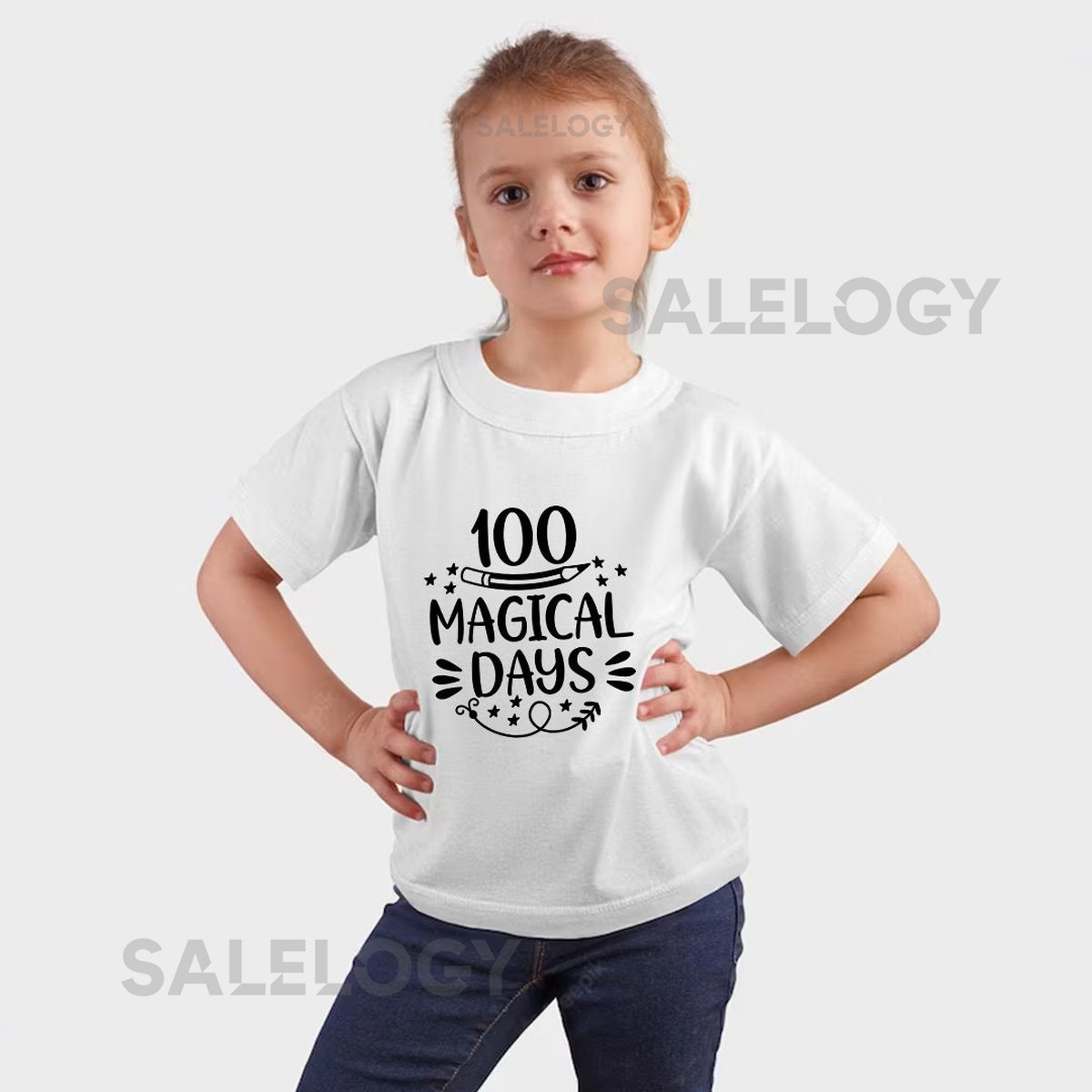 100 Magical Days T-Shirt - Customized Graphic Unisex Tee - School Memories - School Journey - Academic Milestone - Milestone Tee_8