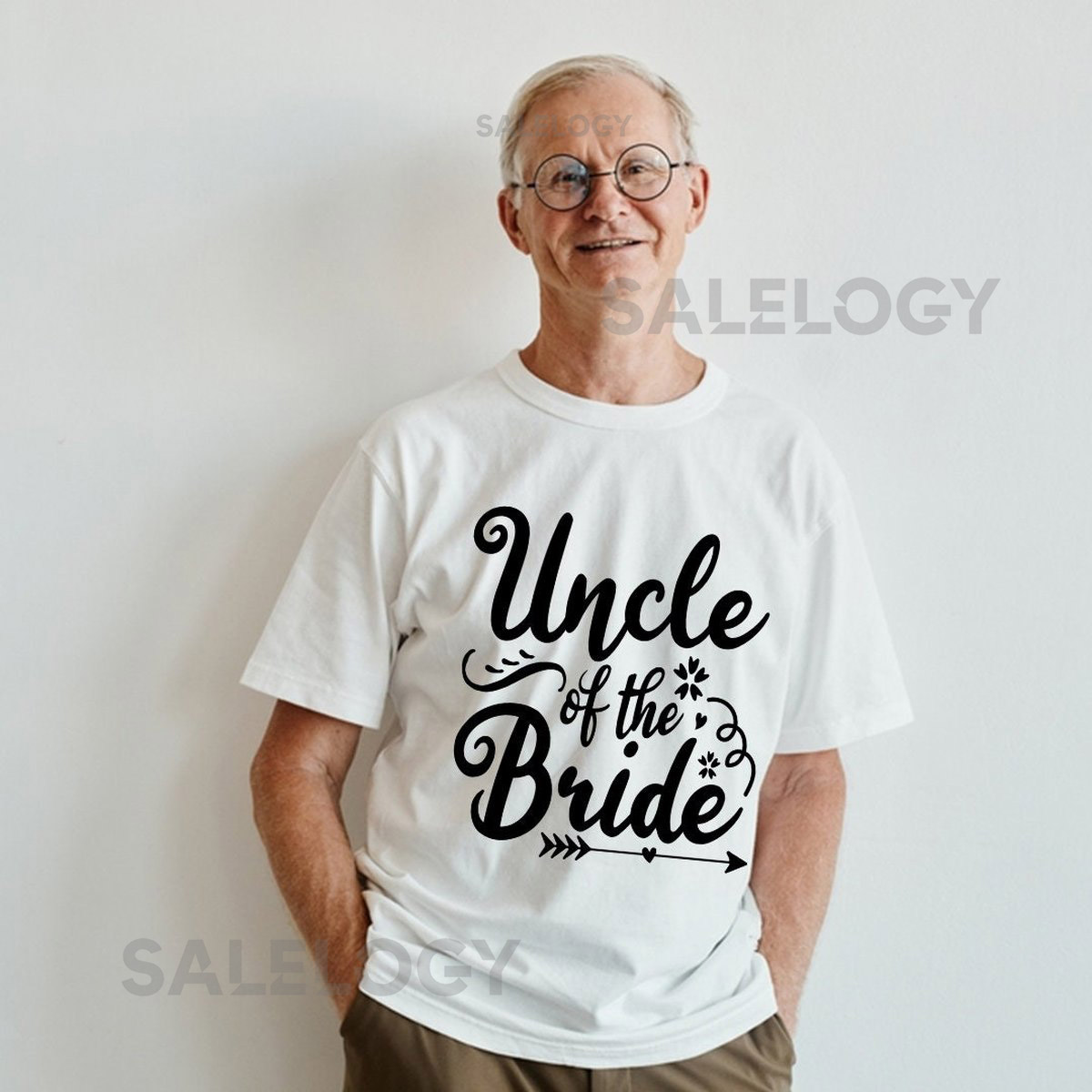 Uncle of the Bride T-Shirt - Customized Graphic Men Tee - Casual Wear - Family Love - Proud Uncle Tee - Wedding Role - Wedding Celebrations_1153