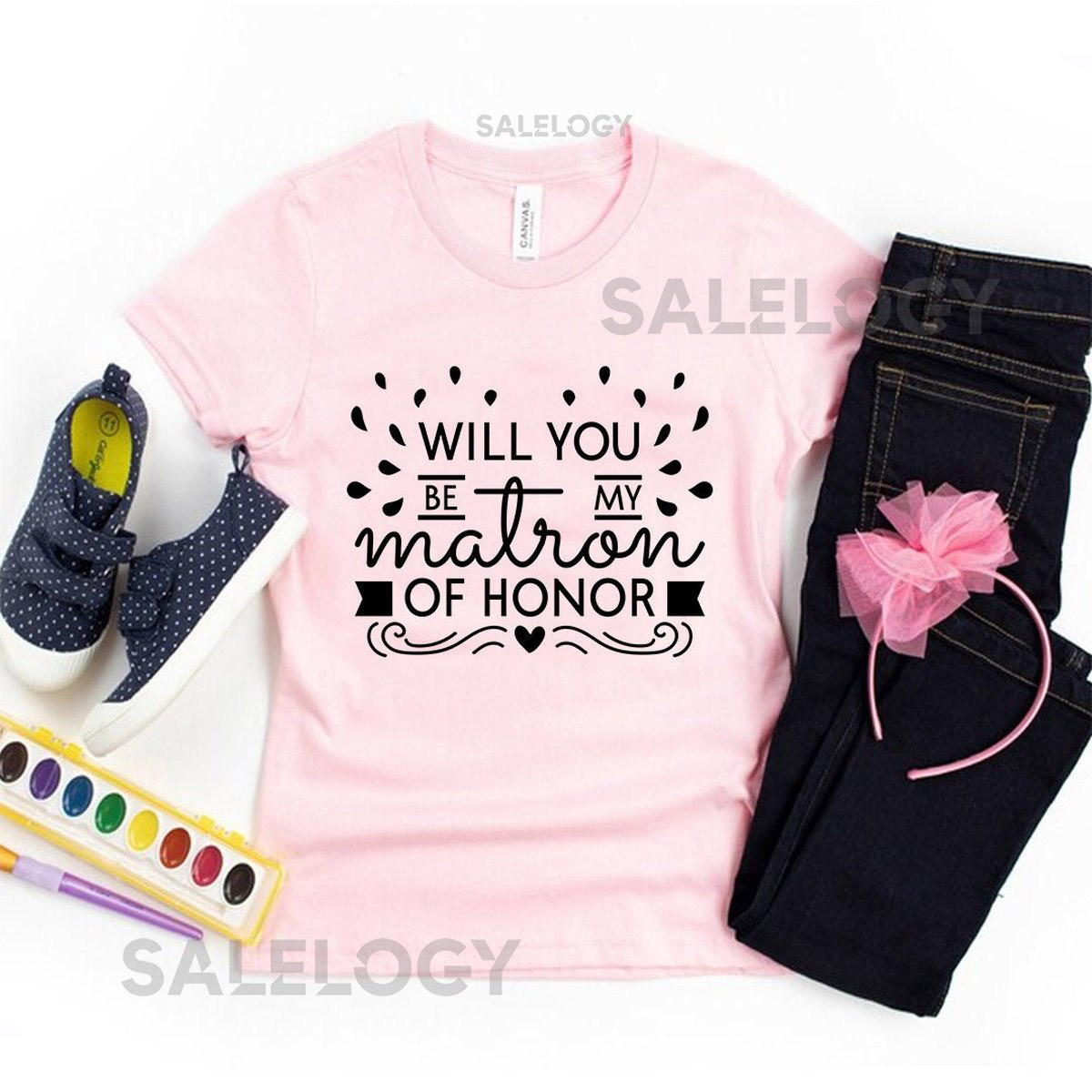 Will You Be My Matron of Honor T-Shirt - Customized Graphic Unisex Tee - Proposal Tee -Wedding Preparations -Bridal Party Tee -Wedding Vibes_1211