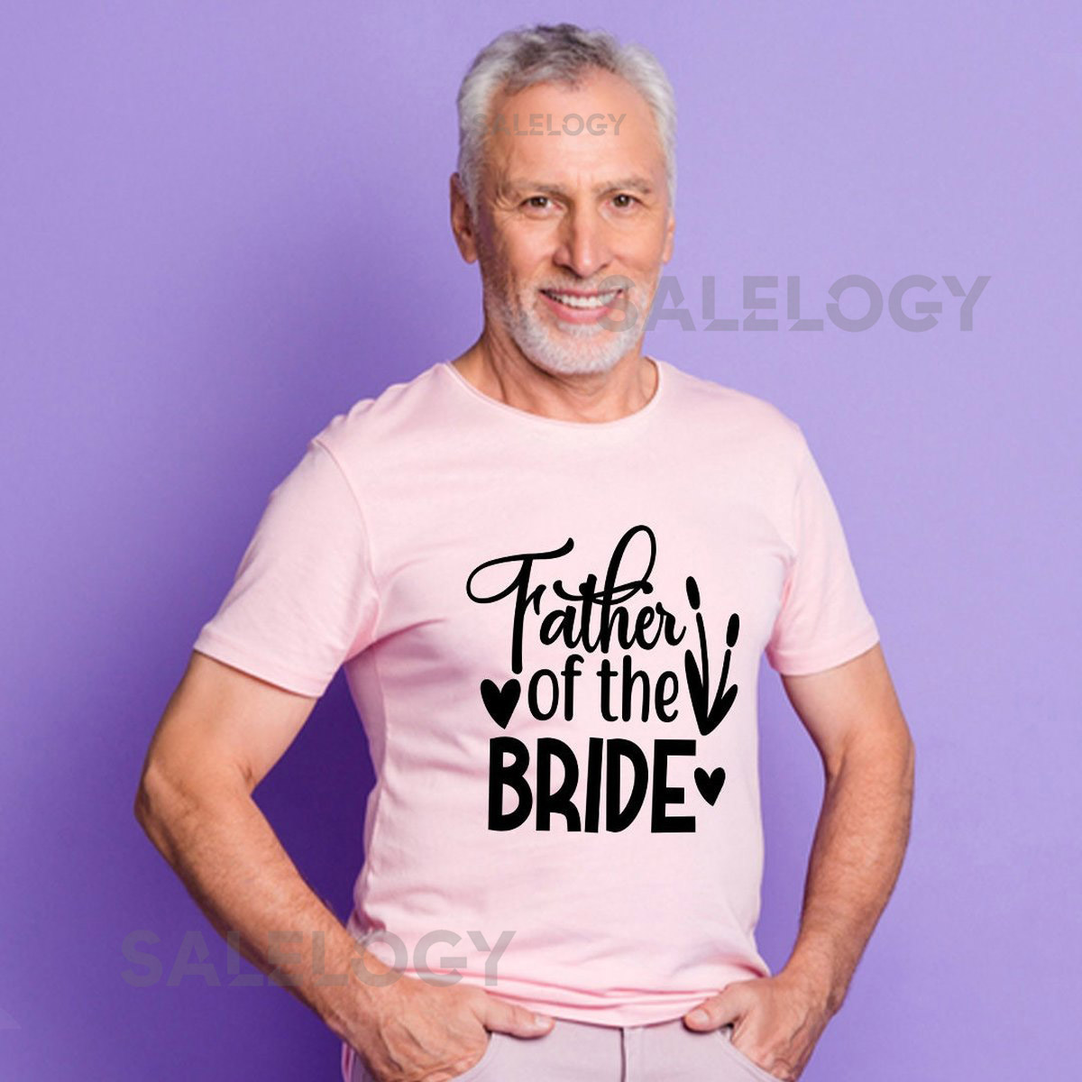 Father of the Bride T-Shirt - Customized Graphic Men Tee - Casual Wear - Wedding Party - Father Daughter Love - Special Wedding Role Tee_303