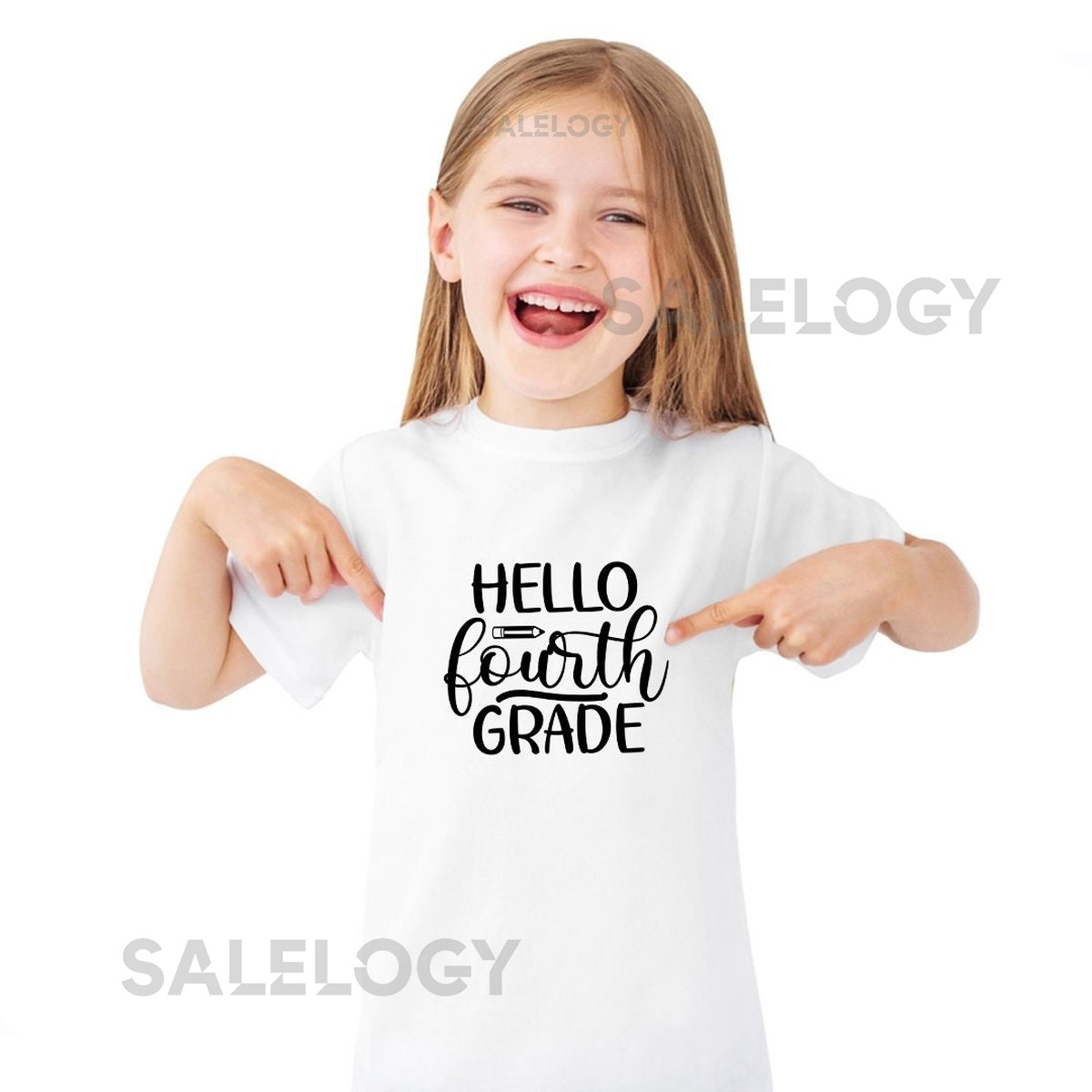 Hello Fourth Grade T-Shirt -Customized Graphic Unisex Tee -School Life-Milestone Tee -Educational Journey -Young Scholar-First Day of School_447