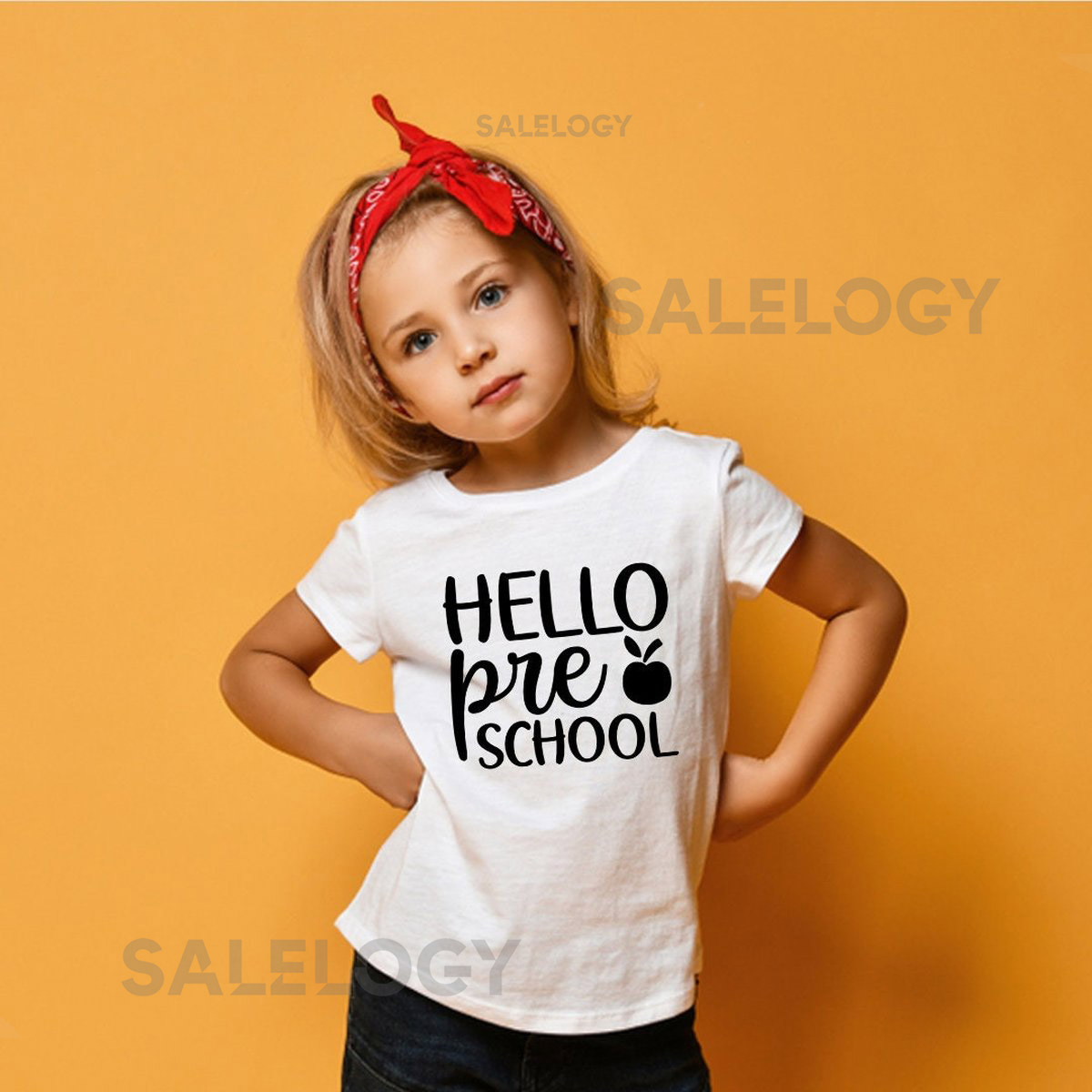 Hello Preschool T-Shirt - Customized Graphic Unisex Tee - First Day Of School Tee - Back To School - Pre-School Life Tee_457
