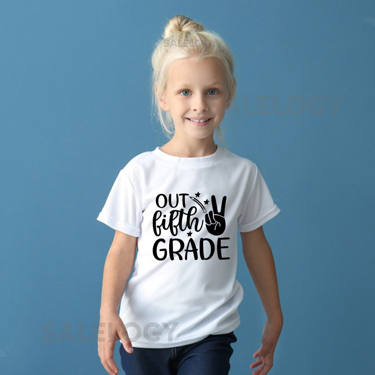Out Fifth Grade T-Shirt - Customized Graphic Unisex Tee - School Life -Milestone Tee -Educational Journey -Proud Parents -End of Year_781