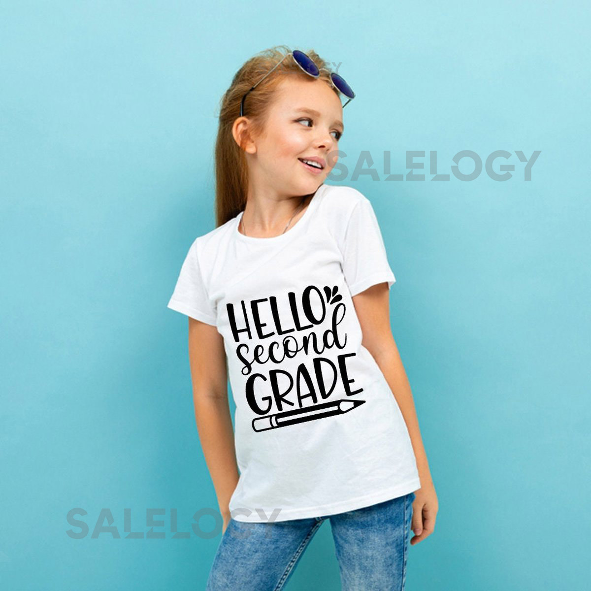 Hello Second Grade T-Shirt -Customized Graphic Unisex Tee -School Life-Milestone Tee -Educational Journey -Young Scholar-First Day of School_462