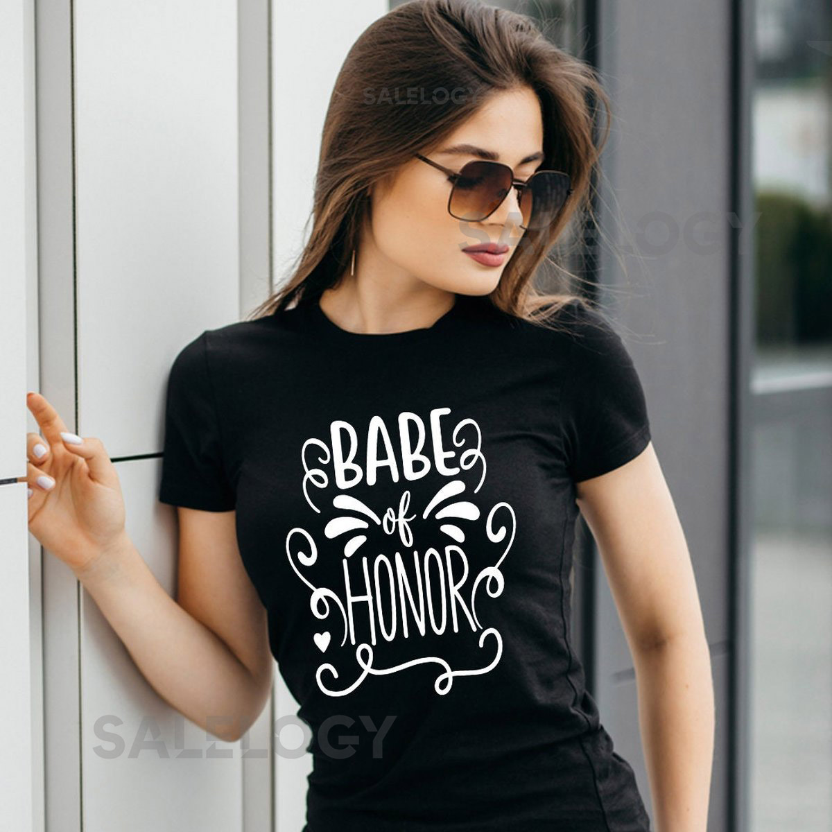 Babe of Honor T-Shirt - Customized Graphic Unisex Tee - Bachelorette Party - Wedding Preparations - Bridal Party Tee - Gift for Matron_64