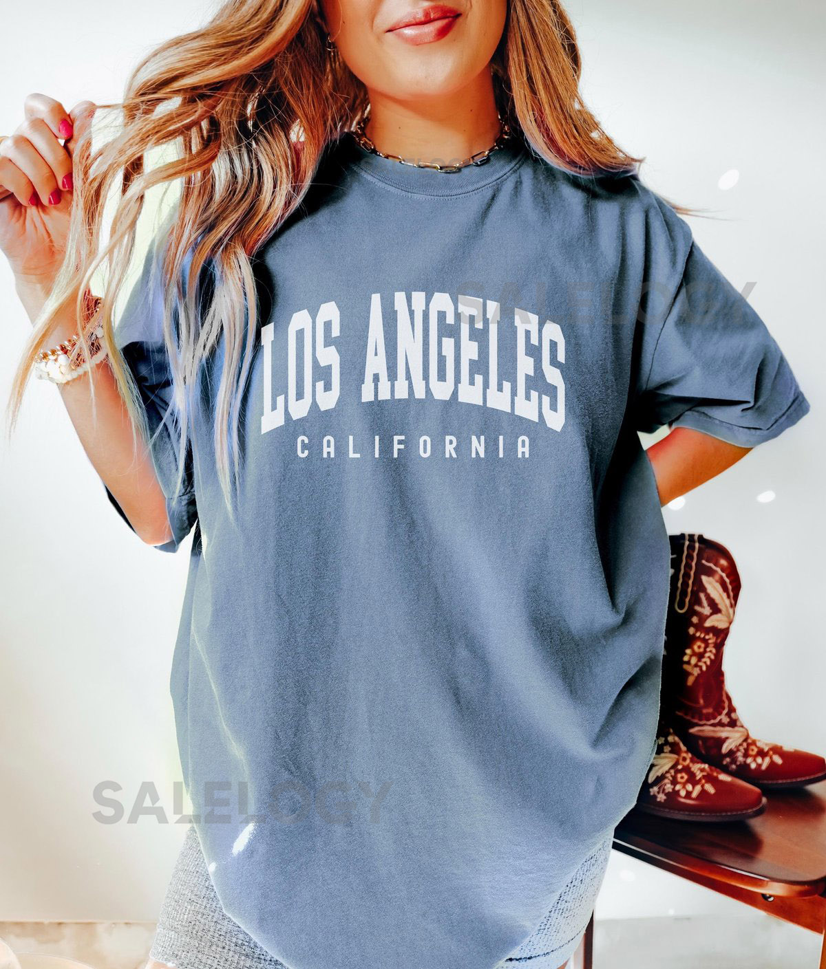 Los Angeles Shirt Comfort Colors Los Angeles California Shirt Los Angeles gift Women's Football Sports TShirt Group Shirts Travel Gift_302