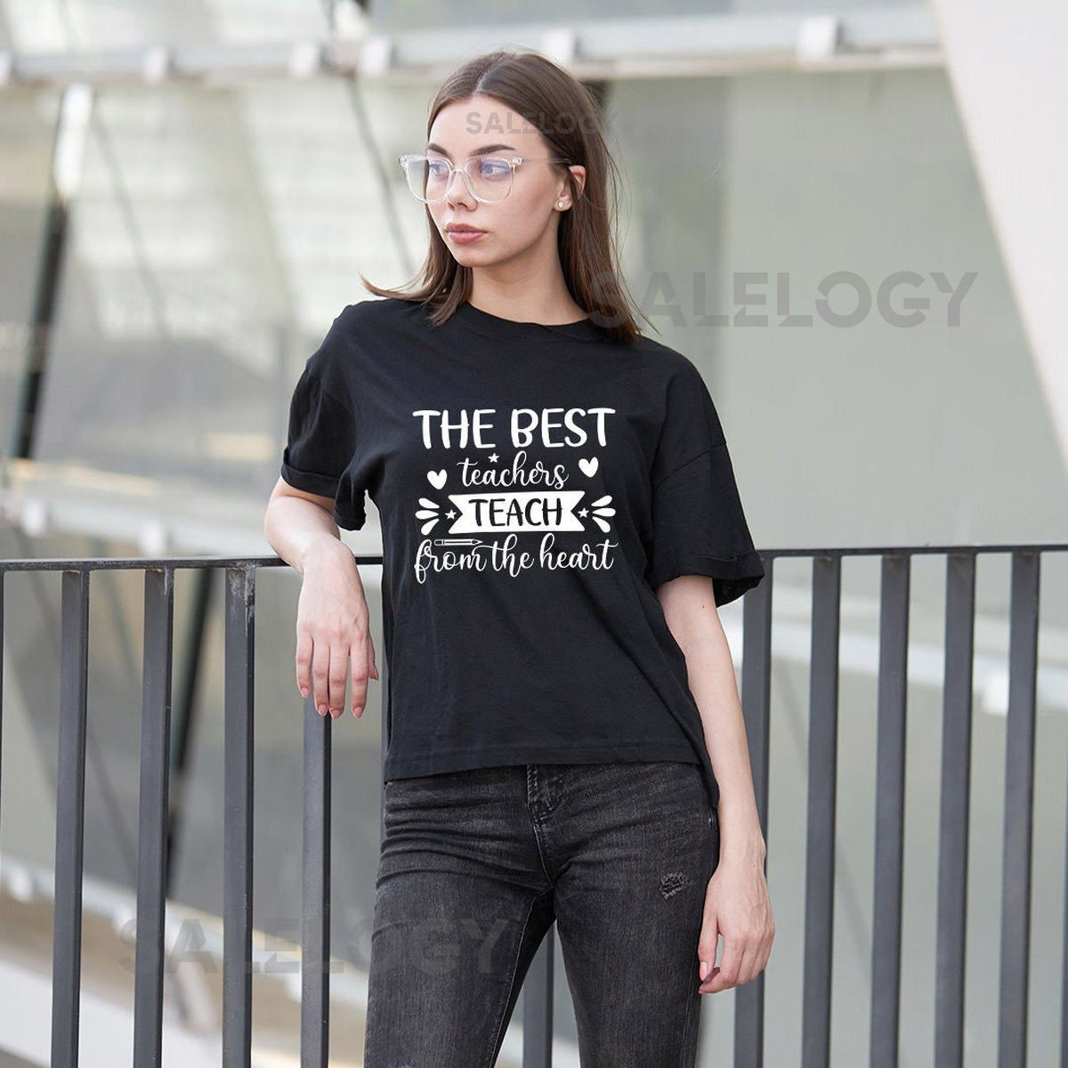 The Best Teachers Teach From The Heart T-Shirt - Customized Graphic Unisex Tee - Gift For Teacher's Day - Teacher Appreciation Tee_1074