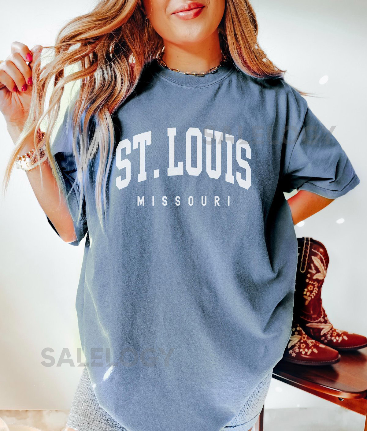 St. Louis Shirt Comfort Colors St. Louis Missouri Shirt St. Louis gift Women's Baseball Sports TShirt Group Shirts Travel Gift_537
