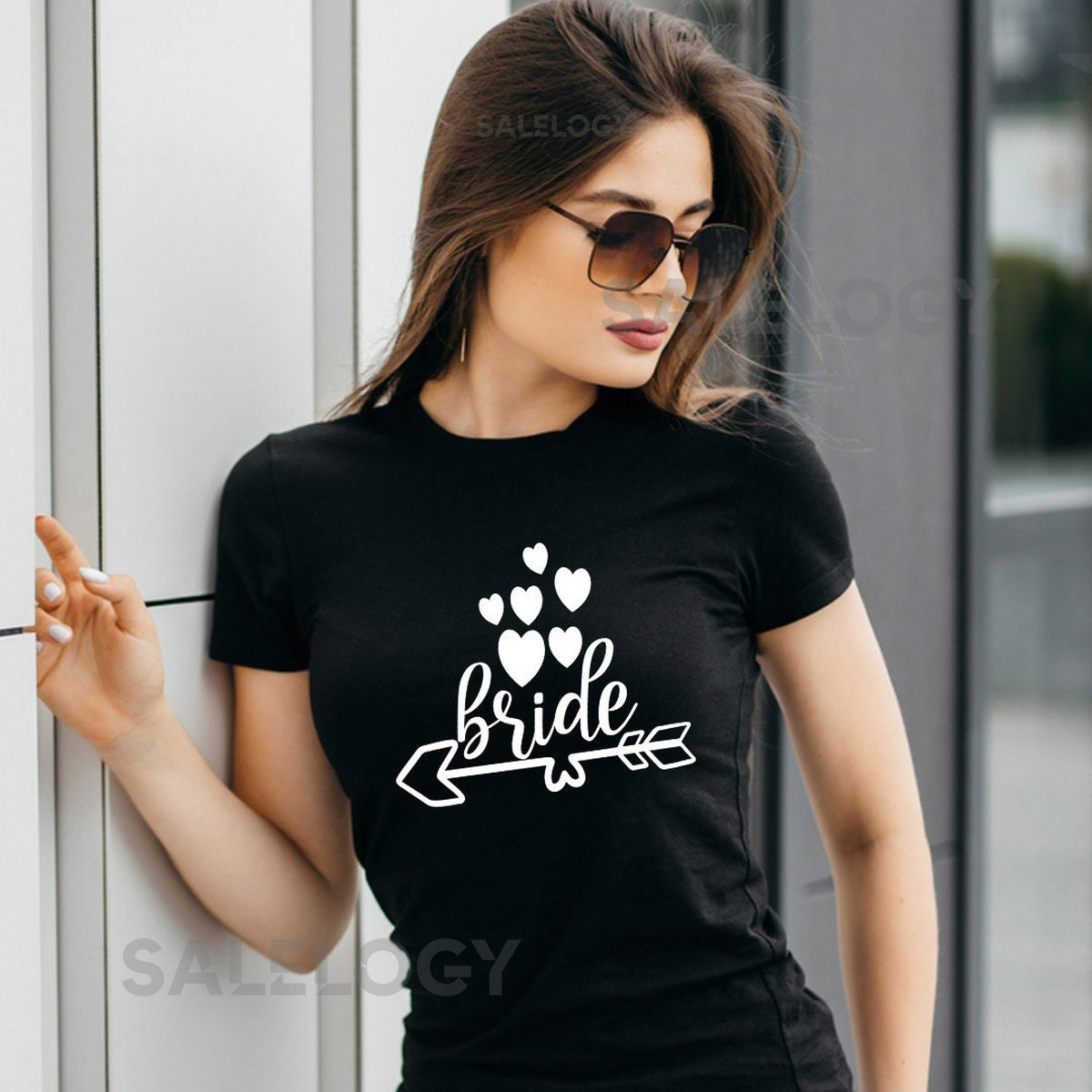 Bride T-Shirt - Customized Graphic Tee - Gift For Bride - Casual Wear - Wedding Vibes - Bridal Shower Tee - Bachelorette party Tee_144