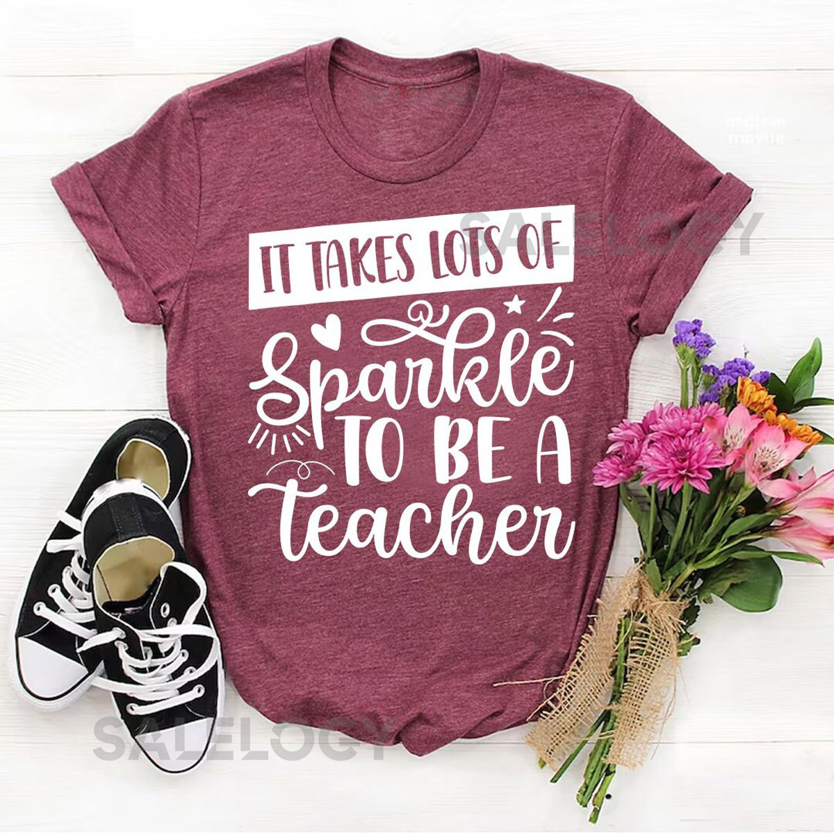 It Takes Lots Of Sparkle To Be A Teacher T-Shirt - Customized Graphic Unisex Tee - Gift For Teacher's Day - Teacher Appreciation Tee_569