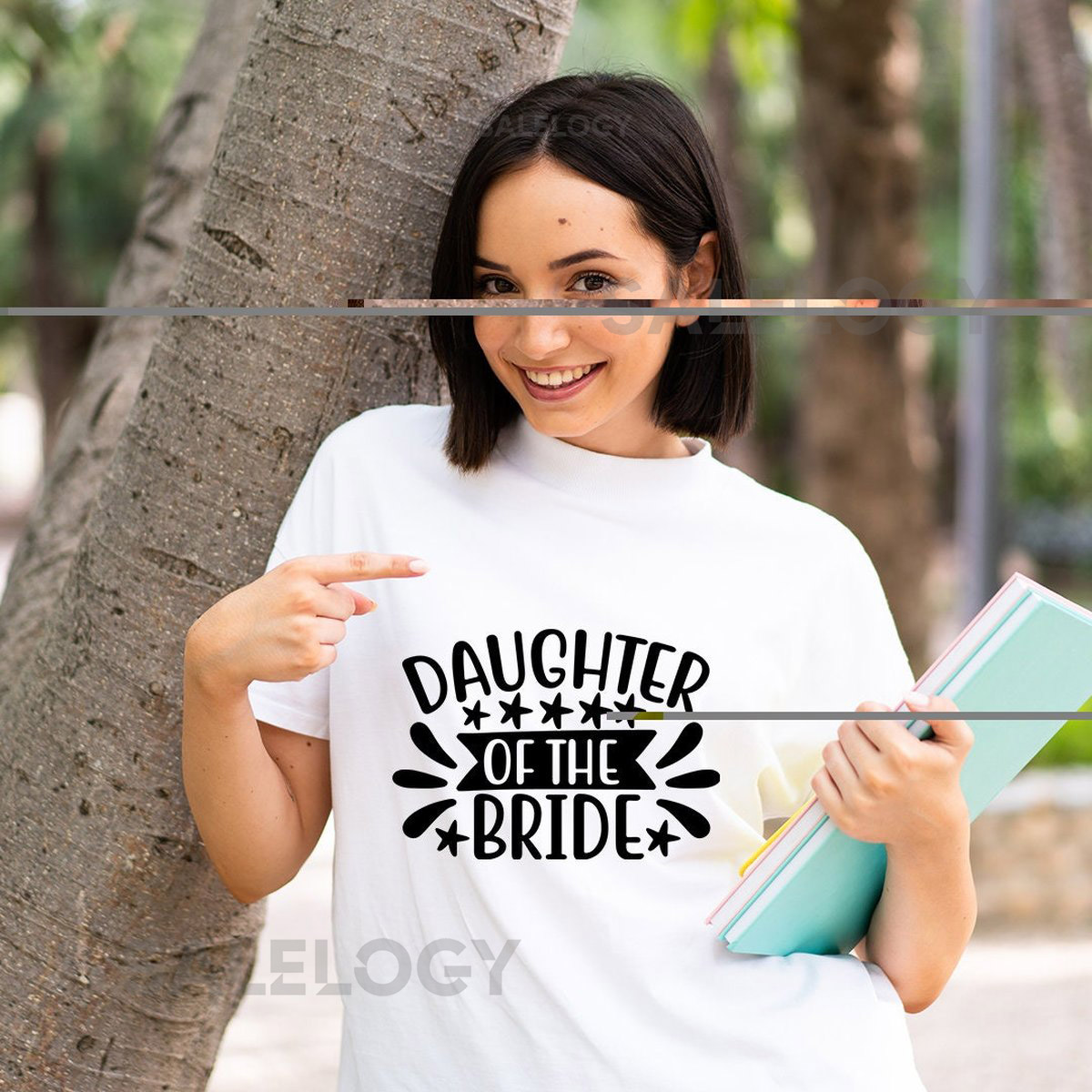 Daughter of the Bride T-Shirt - Customized Graphic Women Tee - Casual Wear - Wedding Vibes - Mother's Wedding Day - Pure Family Bond_237