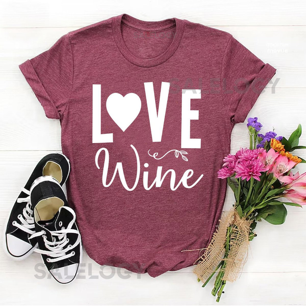 Love Wine T-Shirt - Customized Graphic Unisex Tee - Simple Pleasures - Cheers to Every Day Wear -Wine Lover Tee - Wine Party_664
