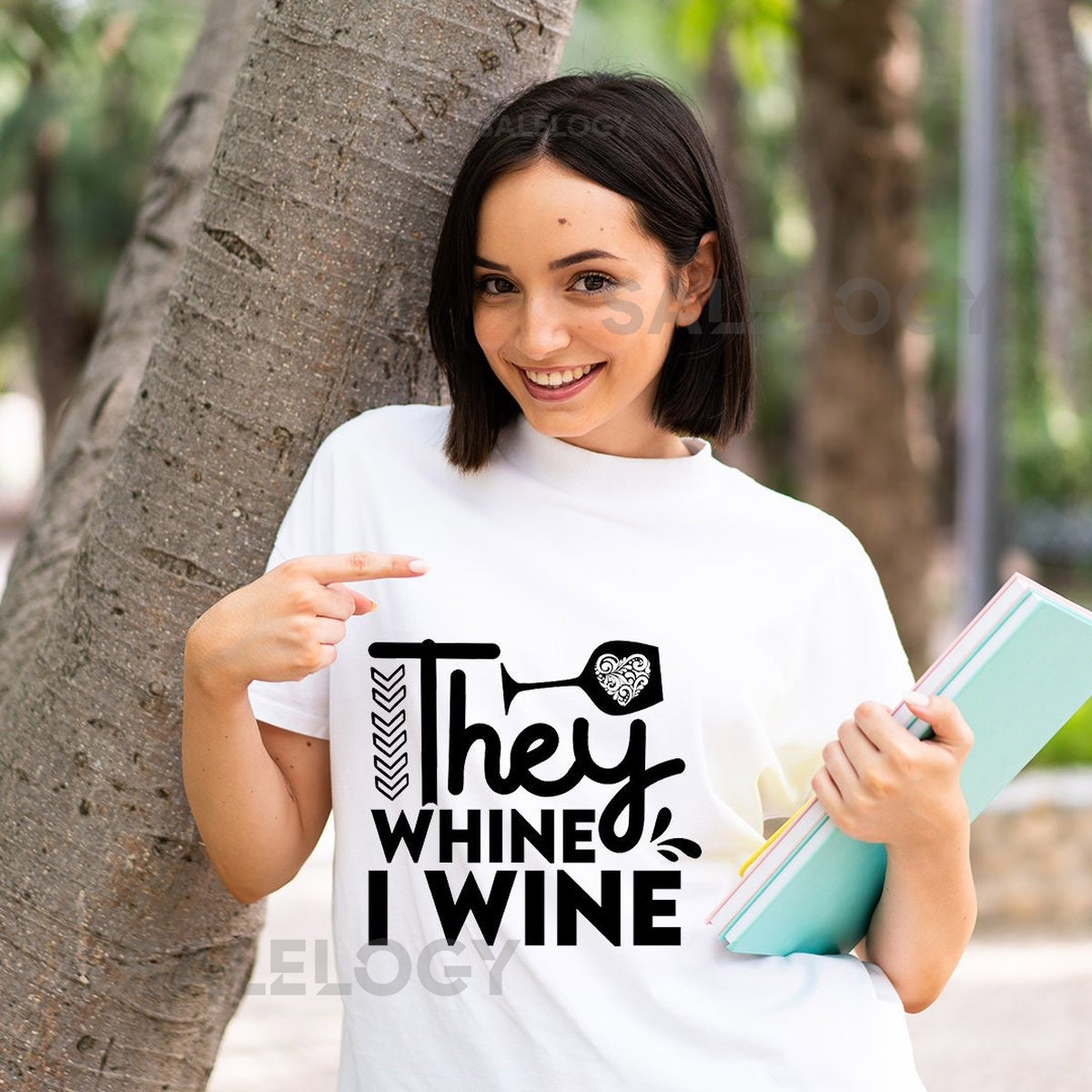 They Whine I Wine T-Shirt - Customized Graphic Unisex Tee - Wine O'clock Tee - Wine Themed Shirt - Gift For Wine Lovers - Wine Humor Tee_1092