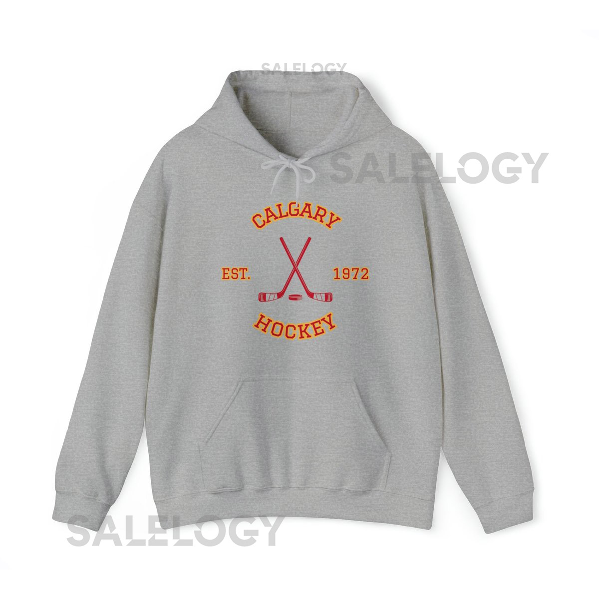Unisex Calgary Hockey Hooded Sweatshirt_103