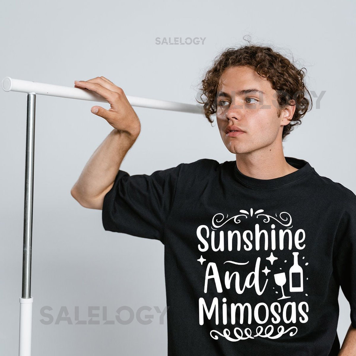 Sunshine Mimosas T-Shirt - Customized Graphic Unisex Tee - Relaxation Time - Brunch Vibes - Bright and Cheerful - Beach Day - Summer Style_969