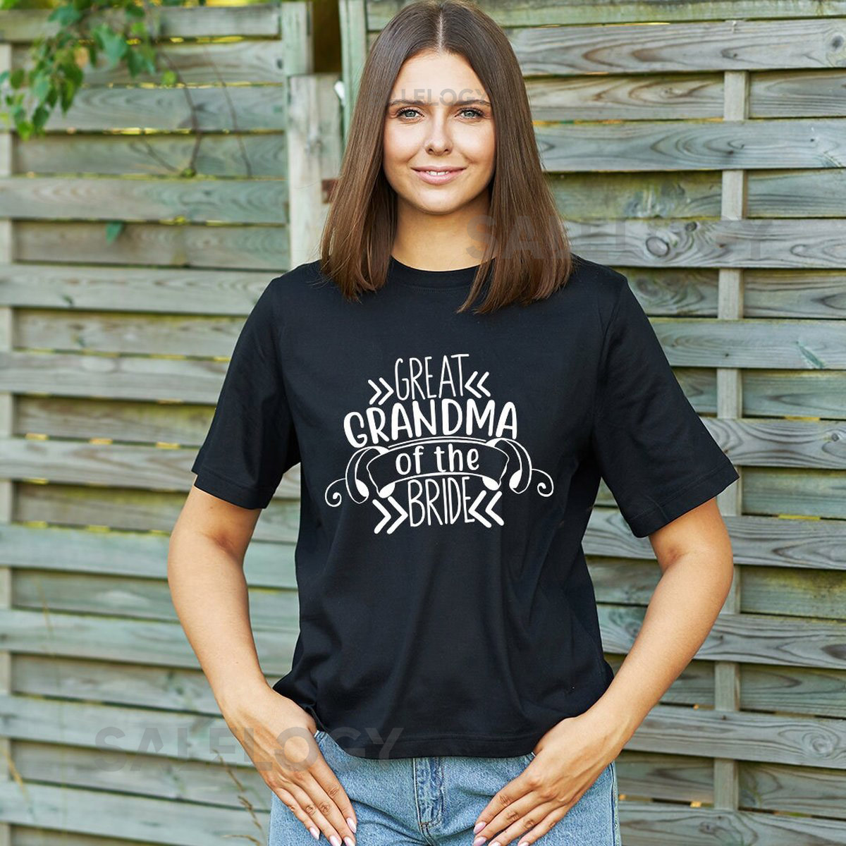 Great Grandma of the Bride T-Shirt -Customized Graphic Women Tee -Casual Wear-Wedding Vibes-Family Love -Wedding Memories-Grandmother's Love_387