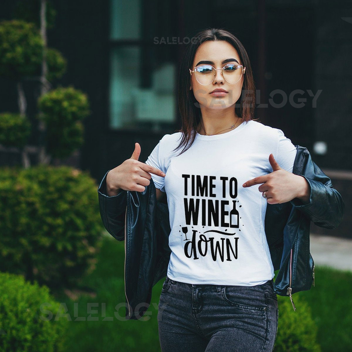 Time to Wine Down T-Shirt - Customized Graphic Unisex Tee - Daily Rituals - Wine Dine - Unwind - Wine Lover - Wine Party - Beverage Lover_1143