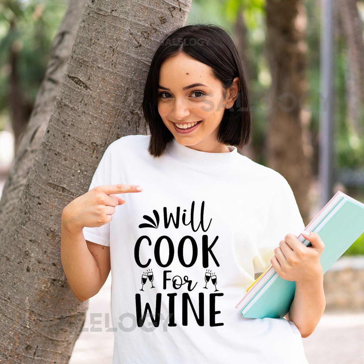Will Cook For Wine T-Shirt - Customized Graphic Unisex Tee - Daily Rituals - Wine Dine - Unwind -Wine Lover -Wine Party -Wine Culture_1199