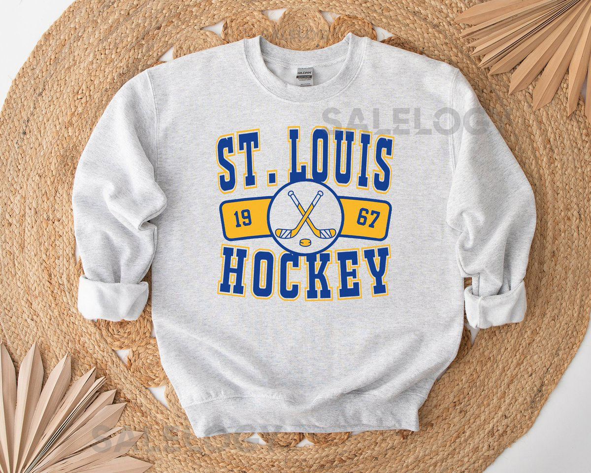 St. Louis Sweatshirt Retro Crewneck Throwback T Shirt Vintage Hoodie Gift For Ice Hockey Fan_549