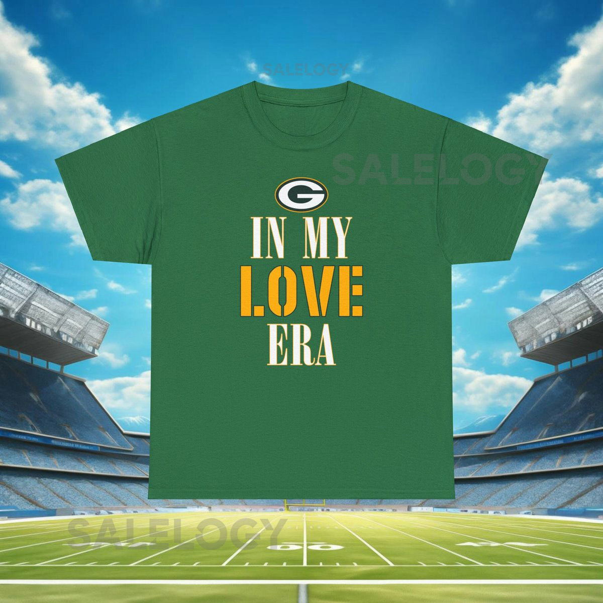 Green Bay Football T-Shirt quotIn My LOVE Eraquot Fan Tee_427