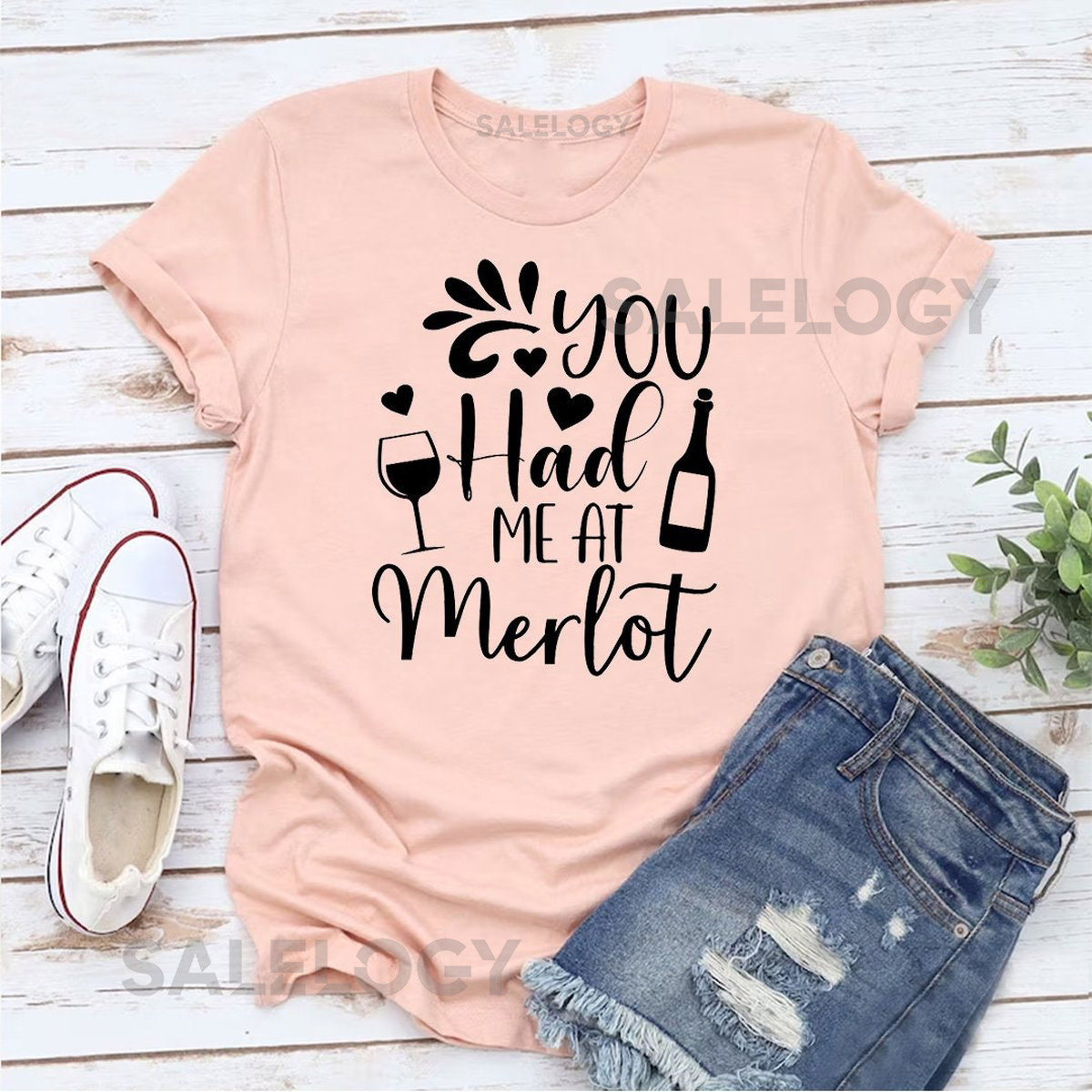 You Had Me At Merlot T-Shirt - Customized Graphic Unisex Tee -Heartfelt Gesture -Wine Dine - Celebrating Love and Romance -Wine Lover_1238