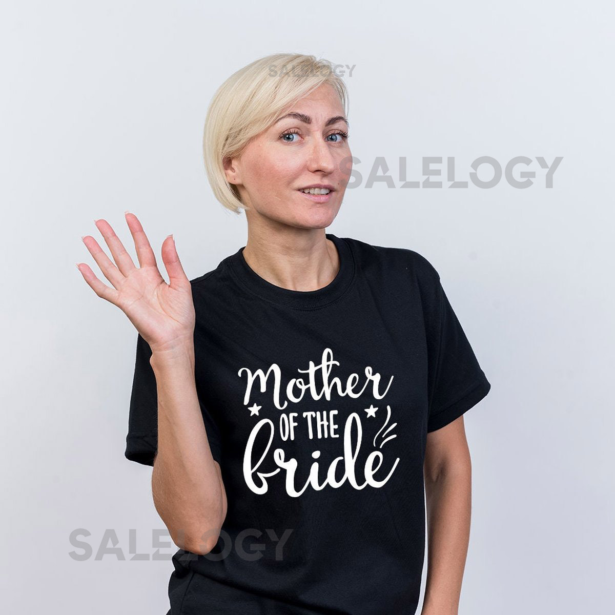 Mother of the Bride T-Shirt - Customized Graphic Women Tee - Wedding Vibes - Family Love -Special Wedding Role Tee - Mom's Love_703