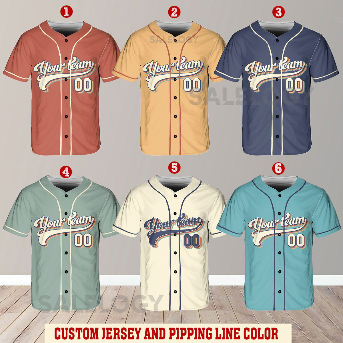 Personalized Vintage Team Name And Number Baseball Jersey Custom Baseball Jersey Shirt Baseball Jersey Uniform For Baseball Fans Lovers_725