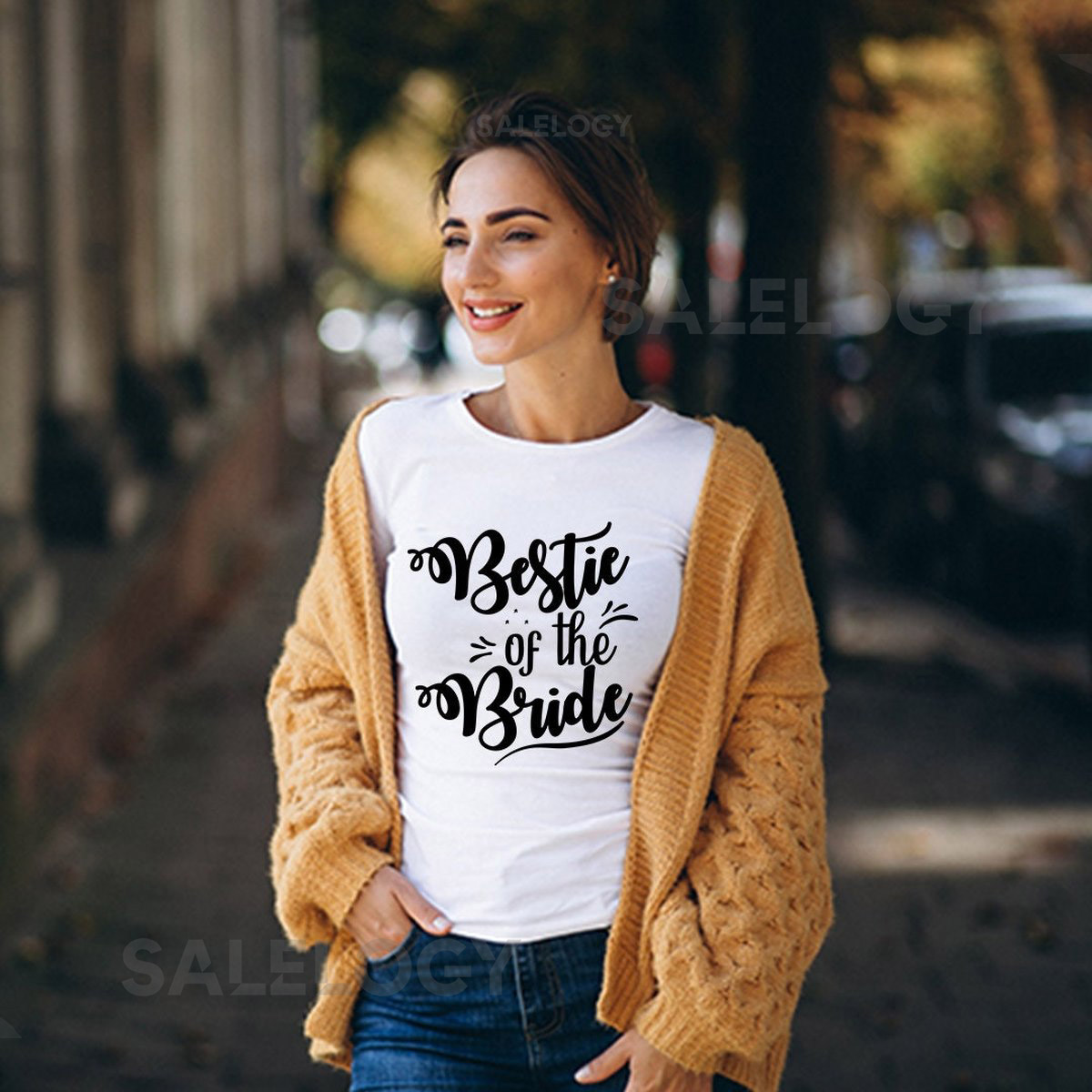 Bestie of the Bride T-Shirt - Customized Graphic Unisex Tee - Friendship Goals Tee - Wedding Vibes - Bridal Shower Tee - Maid of Honor Tee_95