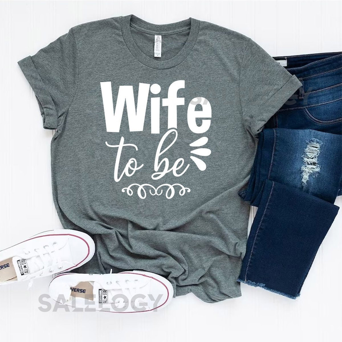 Wife To Be T-Shirt - Customized Graphic Tee - Gift For Bride - Casual Wear - Wedding Vibes - Bridal Shower Tee - Bachelorette party Tee_1195