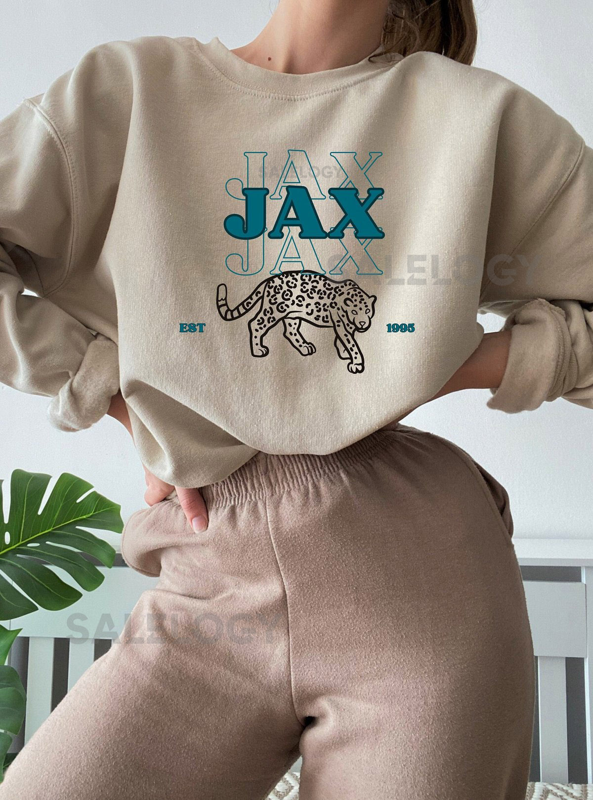 Vintage Jacksonville Jaguars Football Sweatshirt Jags Shirt Jaguars NFL Sweatshirt Football Unisex Sweatshirt Cre_1008