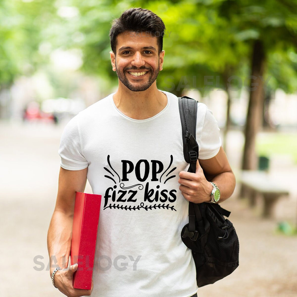 Pop Fizz Kiss T-Shirt - Customized Graphic Unisex Tee - Casual Wear - Wedding Vibes - Celebrate Love Romance - Couples Gift_813