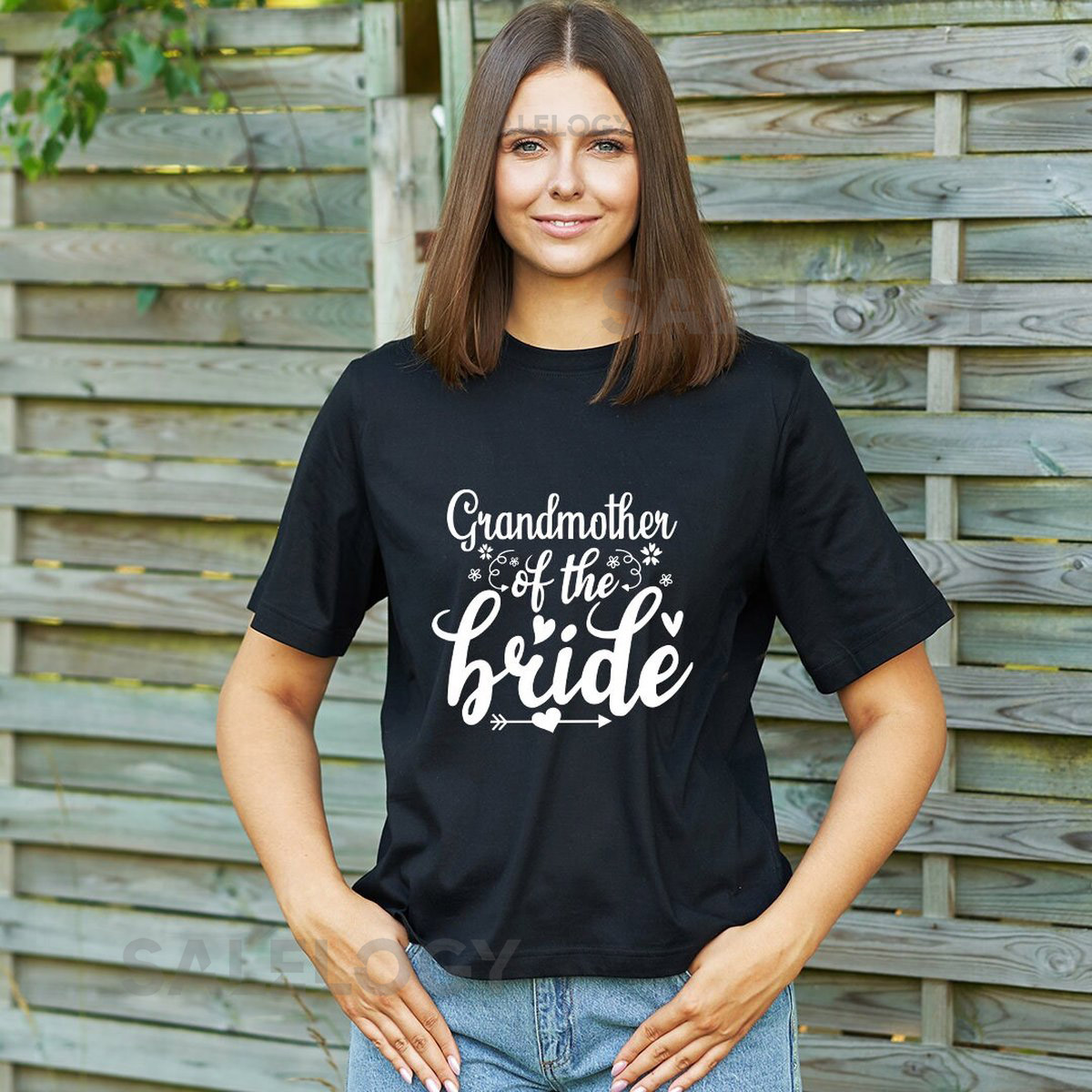 Grandmother of the Bride T-Shirt - Customized Graphic Women Tee - Casual Wear - Wedding Party - Family Love - Special Wedding Role_377