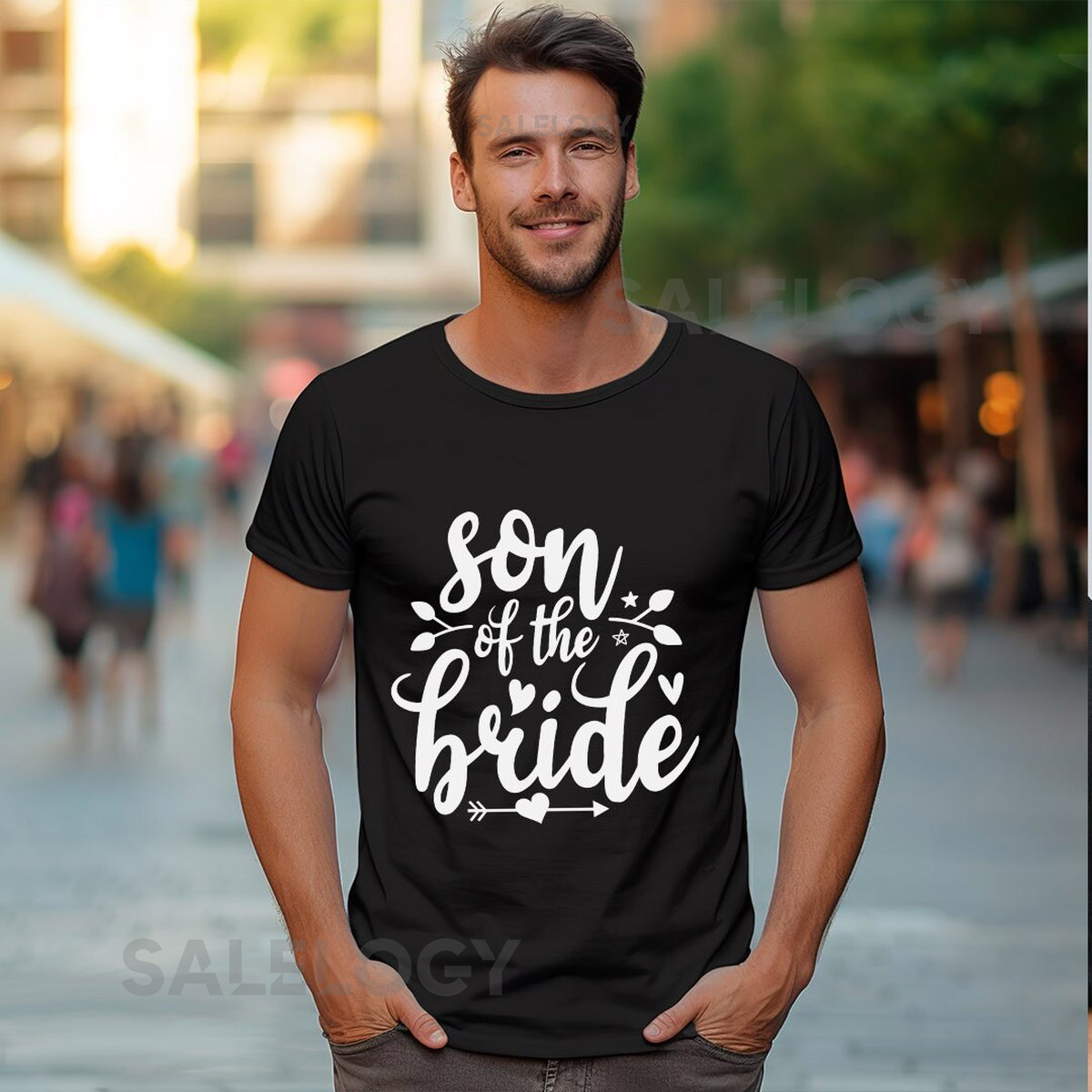 Son of the Bride T-Shirt - Customized Graphic Men Tee - Casual Wear - Wedding Vibes - Mother's Wedding Day - Special Wedding Role_939