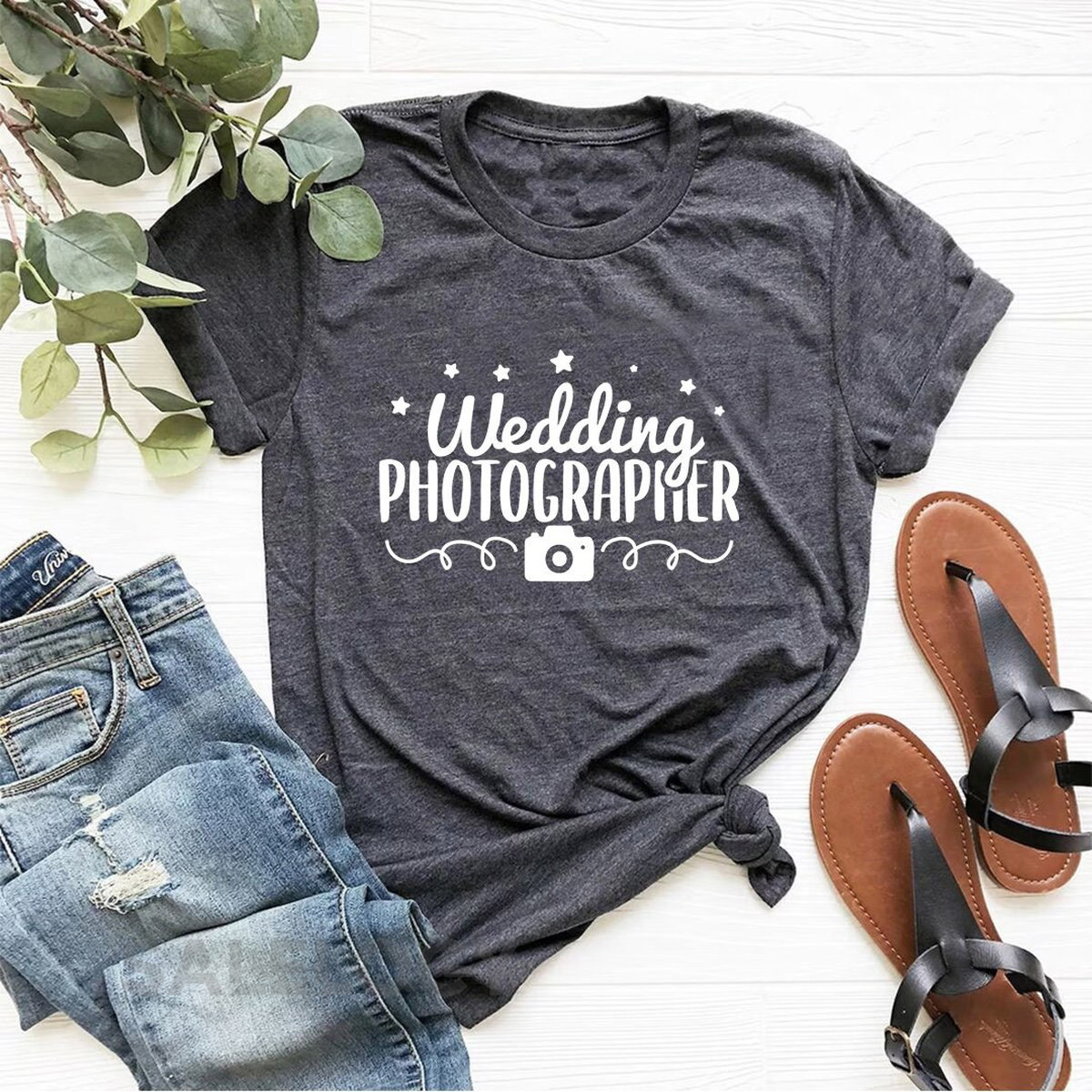 Wedding Photographer T-Shirt - Customized Graphic Unisex Tee - Wedding Photoshoot - Wedding Photography - Professional Photographer-Memories_1178