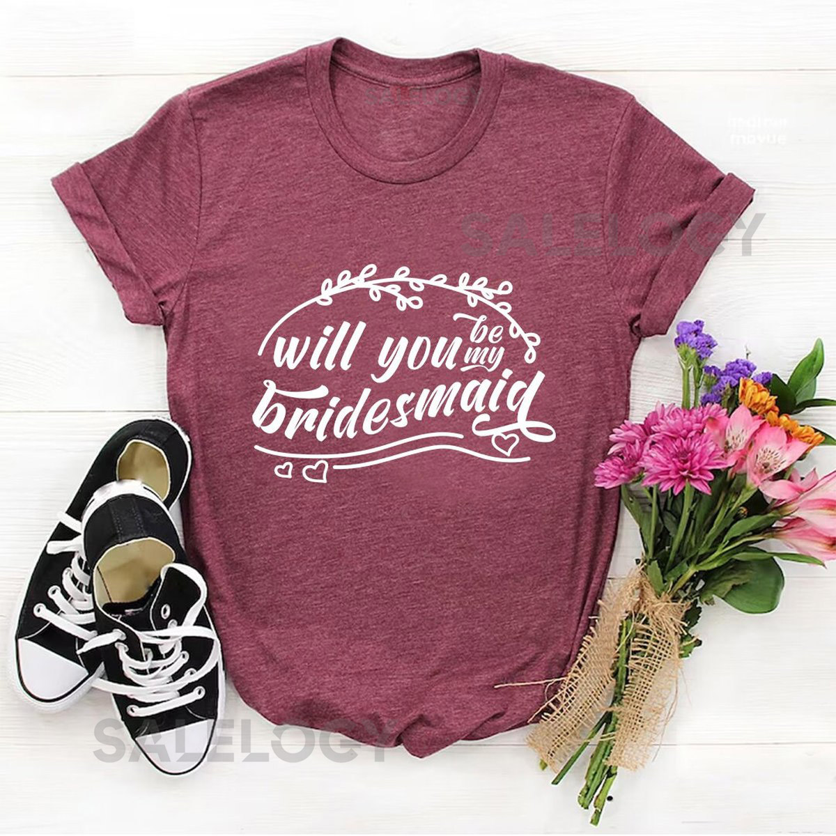 Will You Be My Bridesmaid T-Shirt - Customized Graphic Girls Tee - Proposal Tee - Wedding Preparations - Bridal Shower - Bestfriends_1207