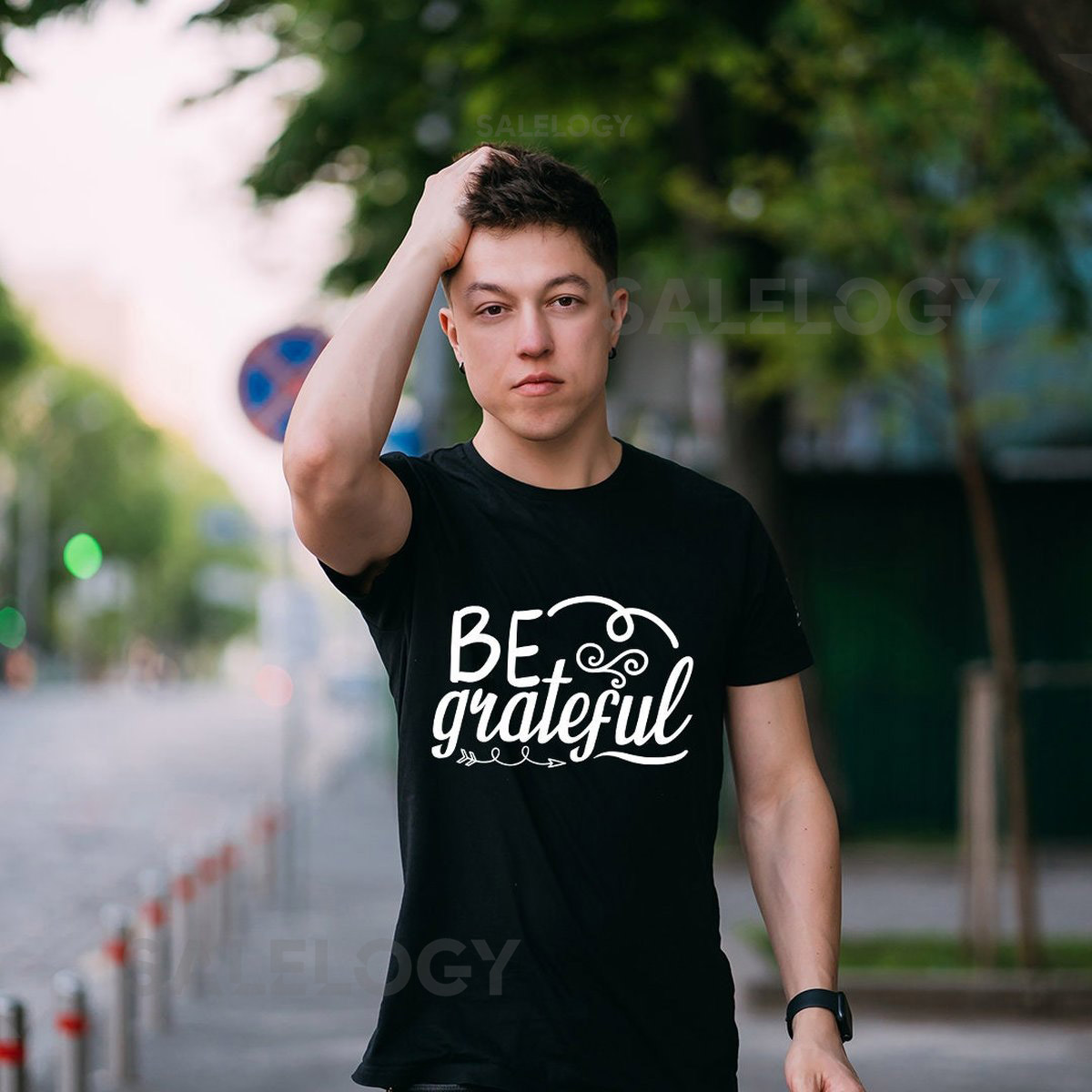 Be Grateful T-Shirt - Customized Graphic Unisex Tee - Positive Mind - Grateful Heart - Thankfulness - Gratitude - Inspirational Tee_66