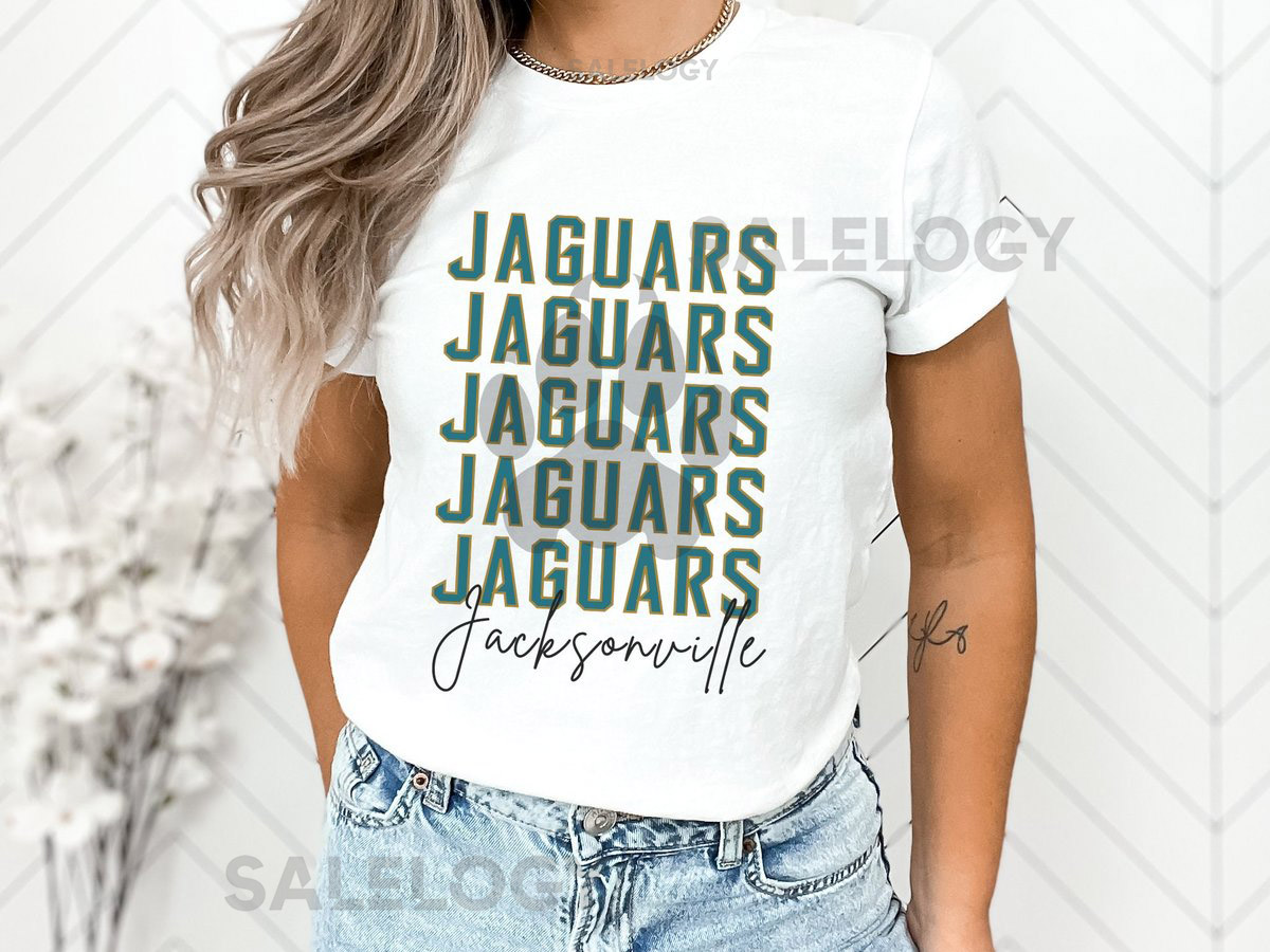 Jaguars Repeat Jacksonville Jags DuvalBella Canvas 3001 Unisex Many Color Options Ask if you want custom name or number added t_721