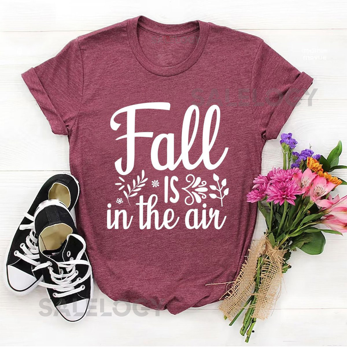 Fall is in the Air T-Shirt - Customized Graphic Unisex Tee - Chilly Nights - Nature Inspired - Cozy Days - Nature lover -Autumn Magic_283
