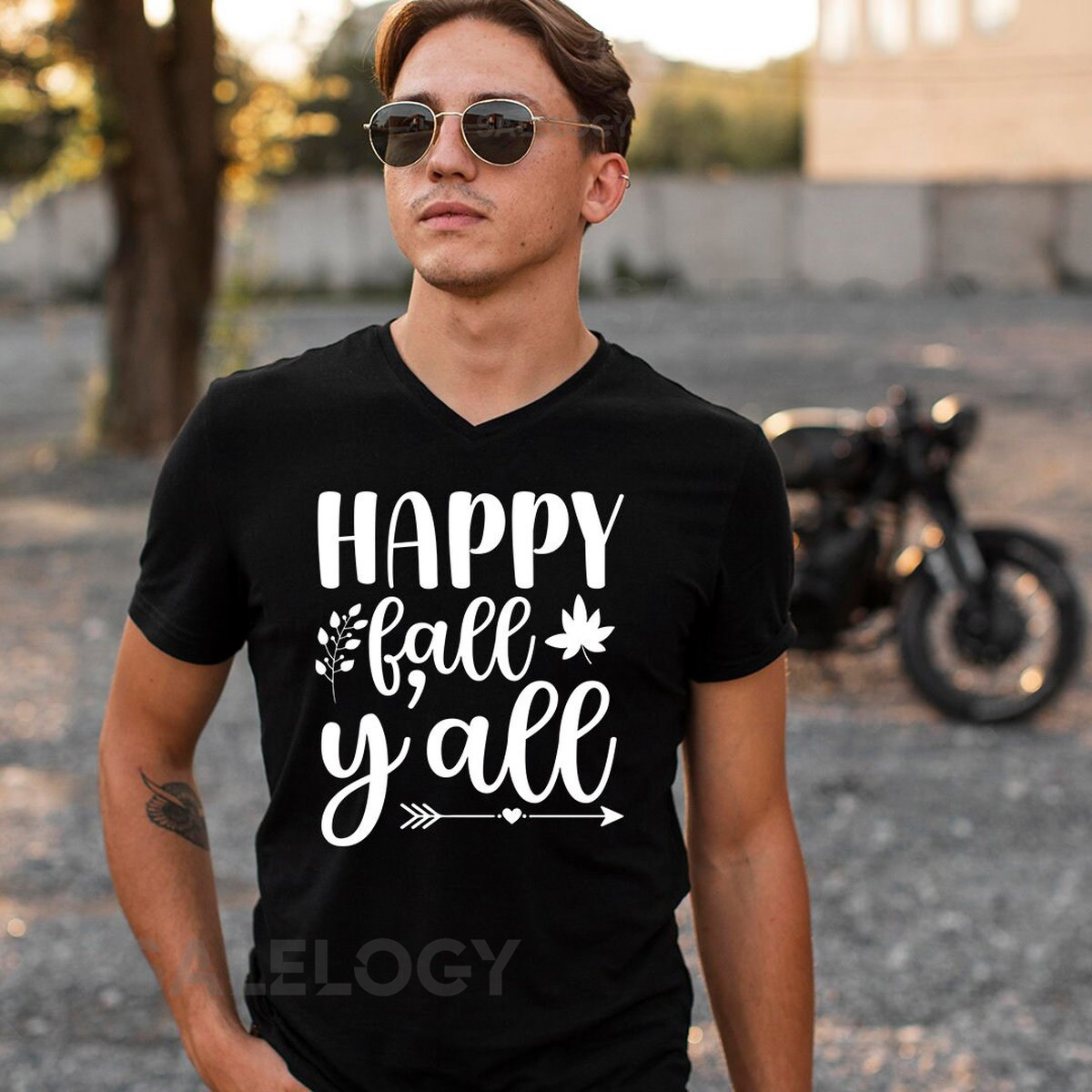 Happy Fall Y'all T-Shirt - Customized Graphic Unisex Tee - Chilly Nights - Nature Inspired - Cozy Days - Nature lover -Autumn Magic_408